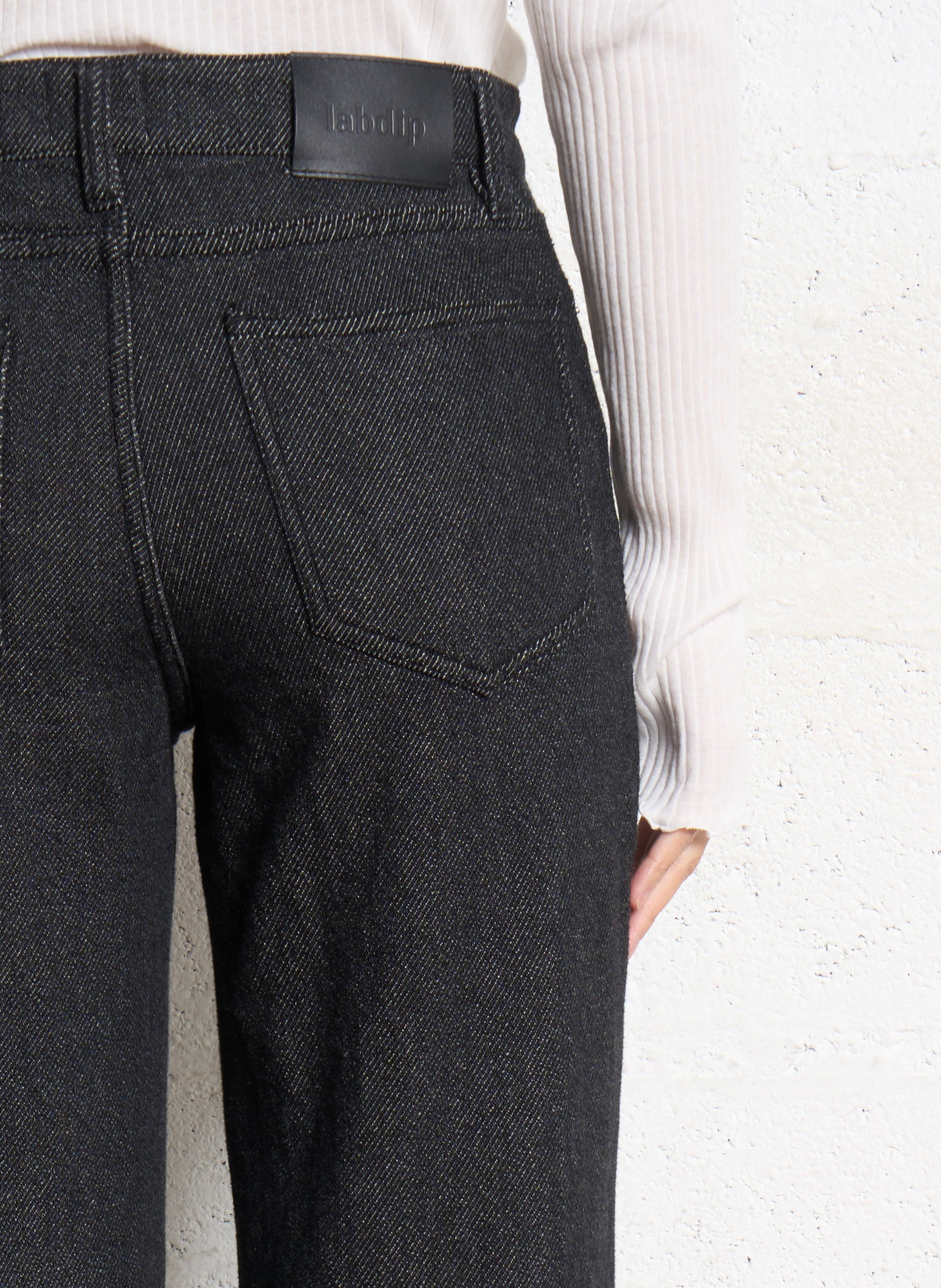 Jean droit en coton LAB DIP Bleu