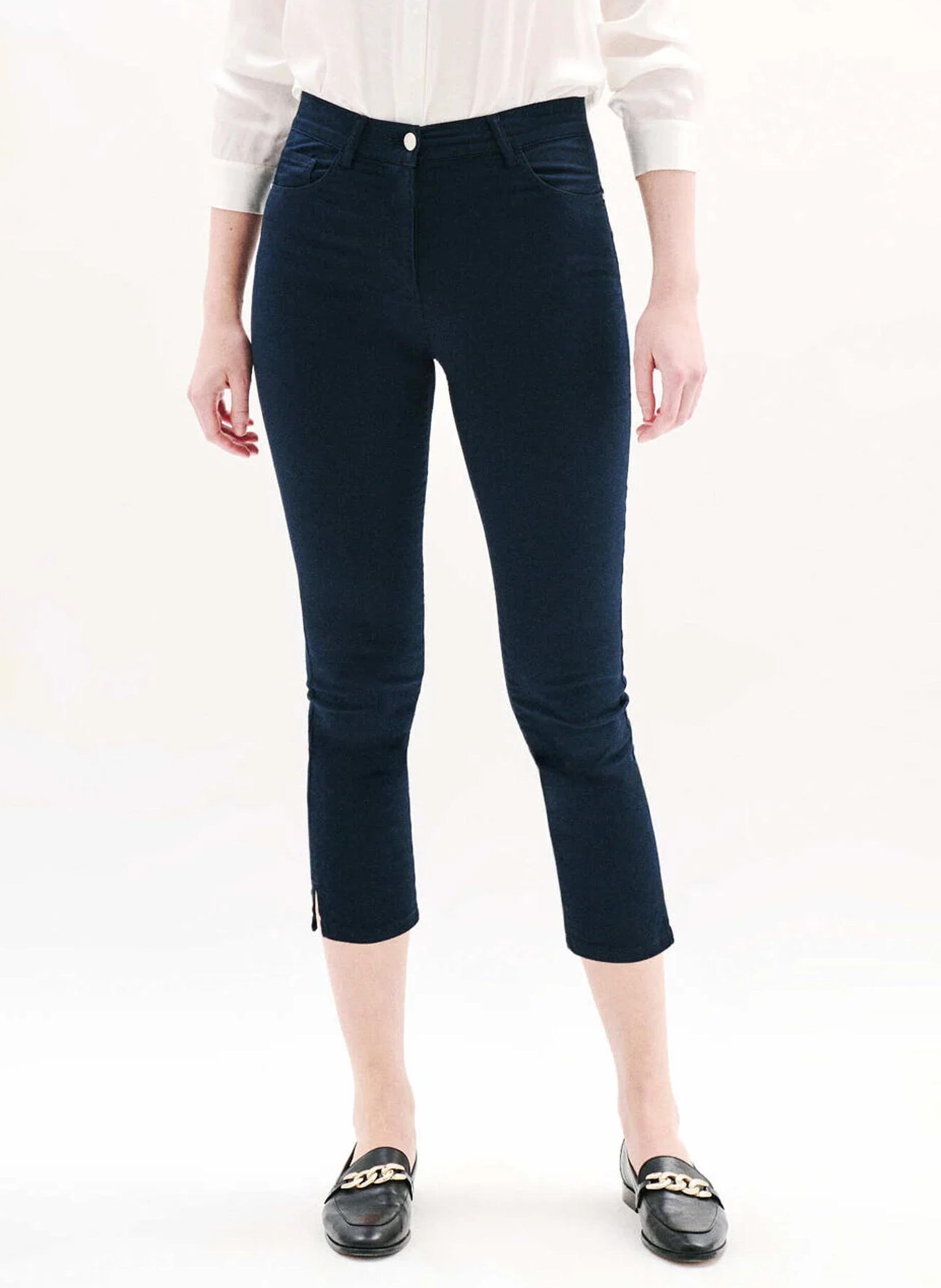 Caprihose aus Baumwoll-Mix CAROLL Blau