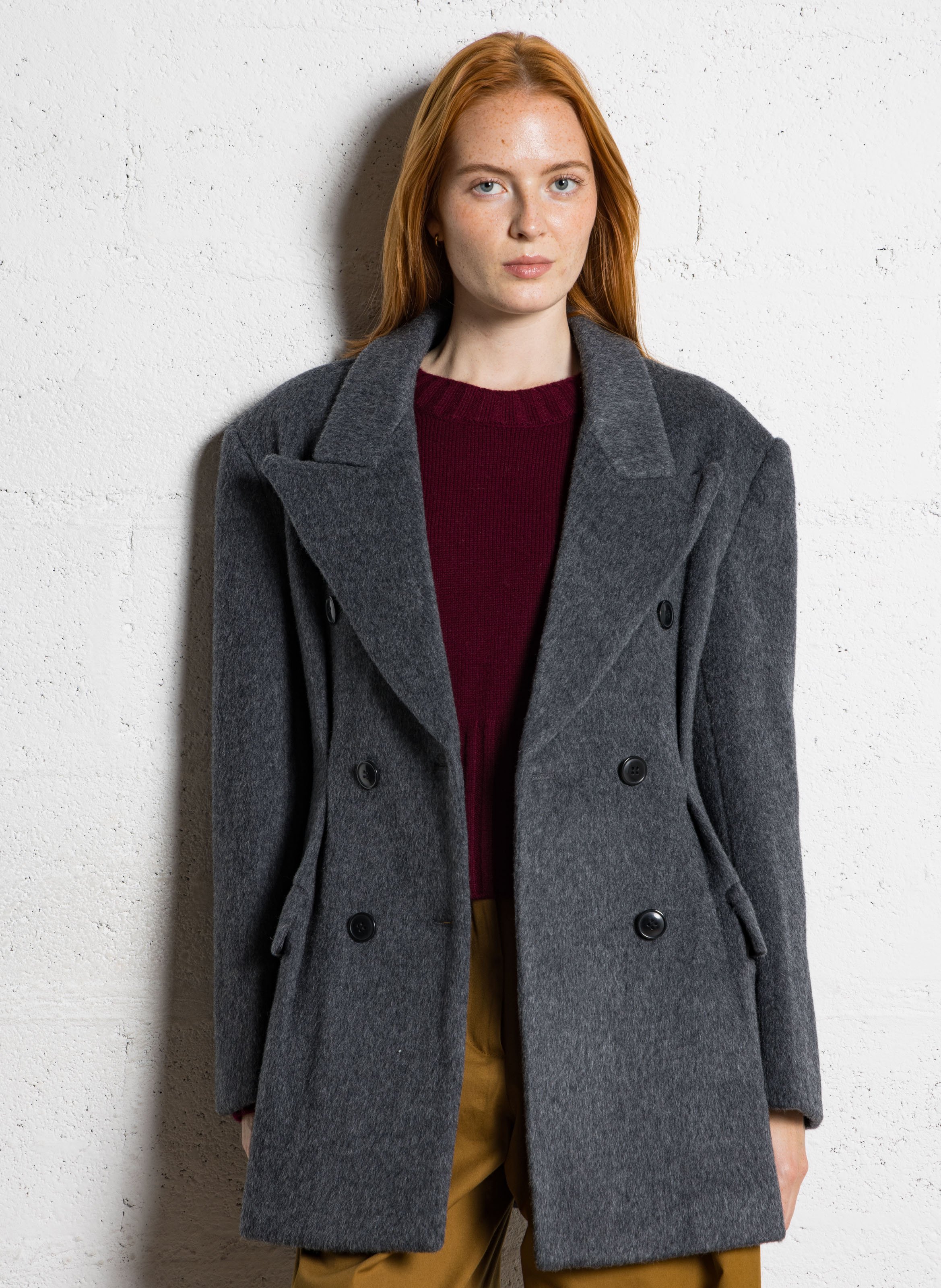 Wollen blazer BERENICE Grijs