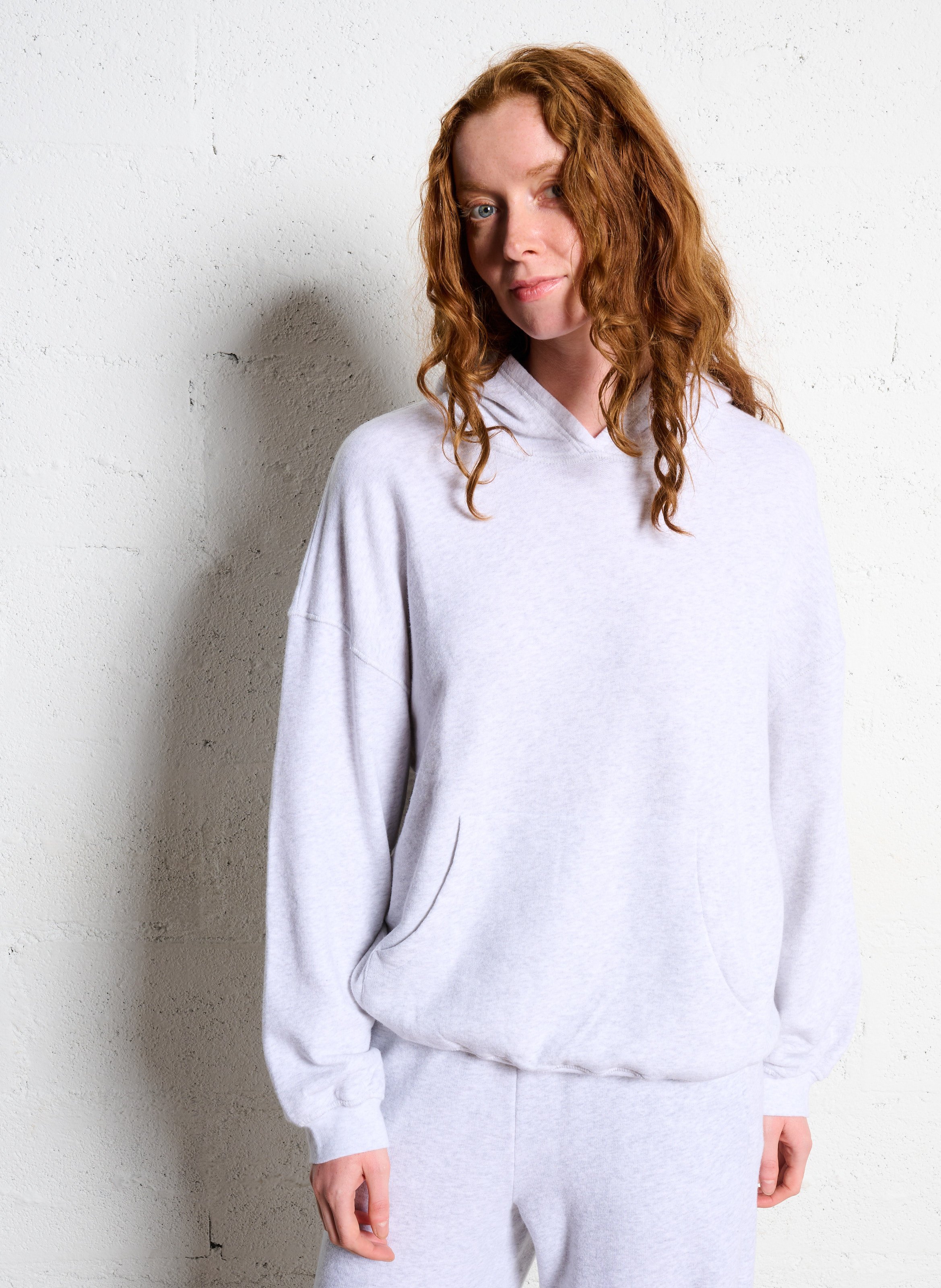 Oversized heathered hoodie AMERICAN VINTAGE