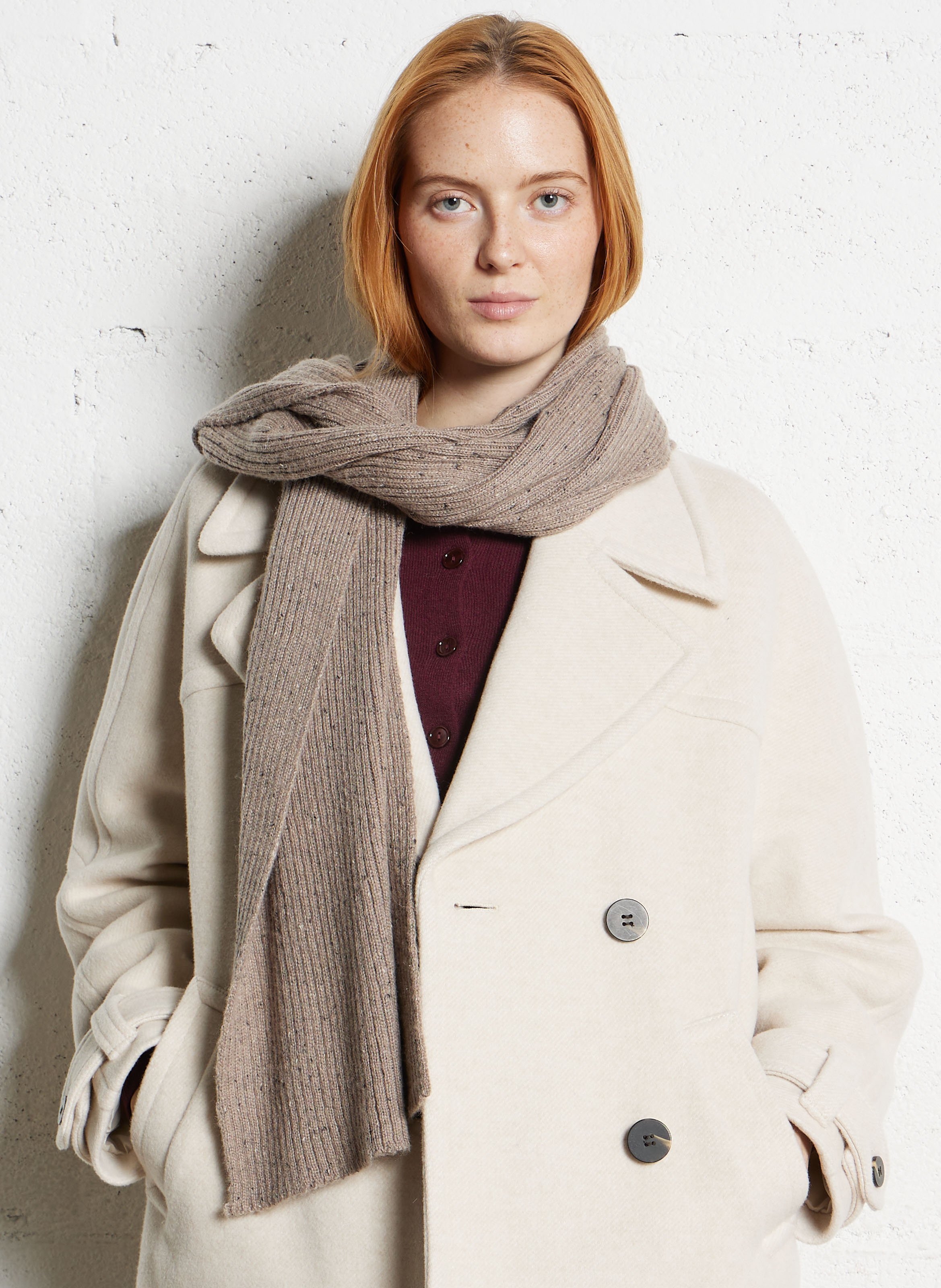 Speckled rectangular scarf MAISON 123