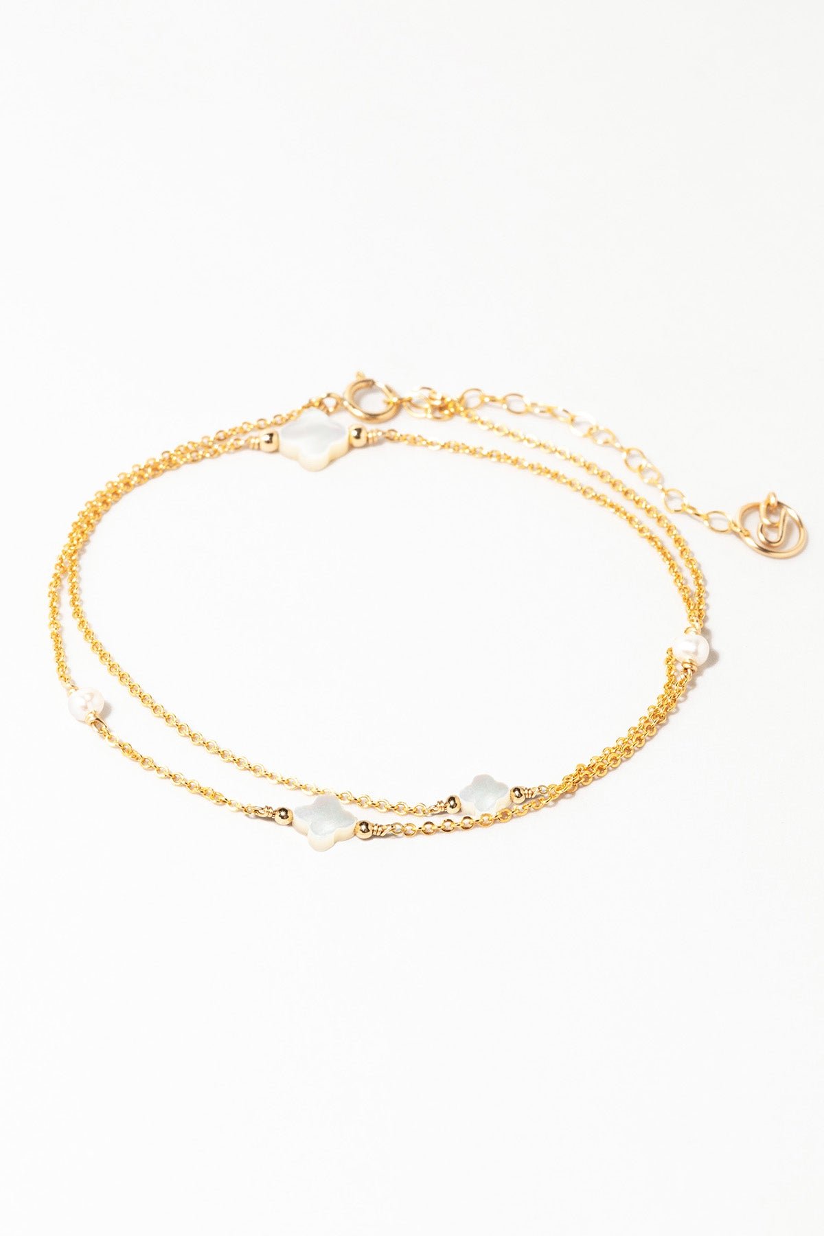 Bracelet-necklace - mother of pearl YAY Golden