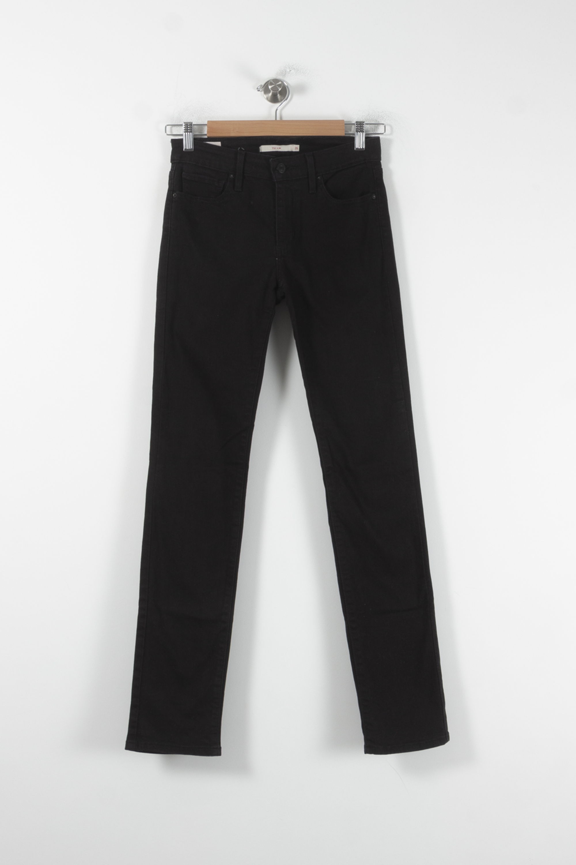 Cropped slim jeans with studs LEVI'S - Seconde main Black