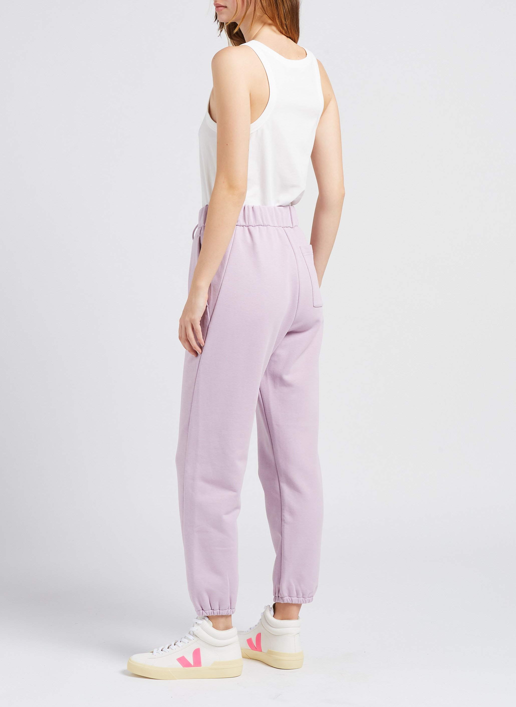 Cotton-blend track pants MAX MARA LEISURE Purple