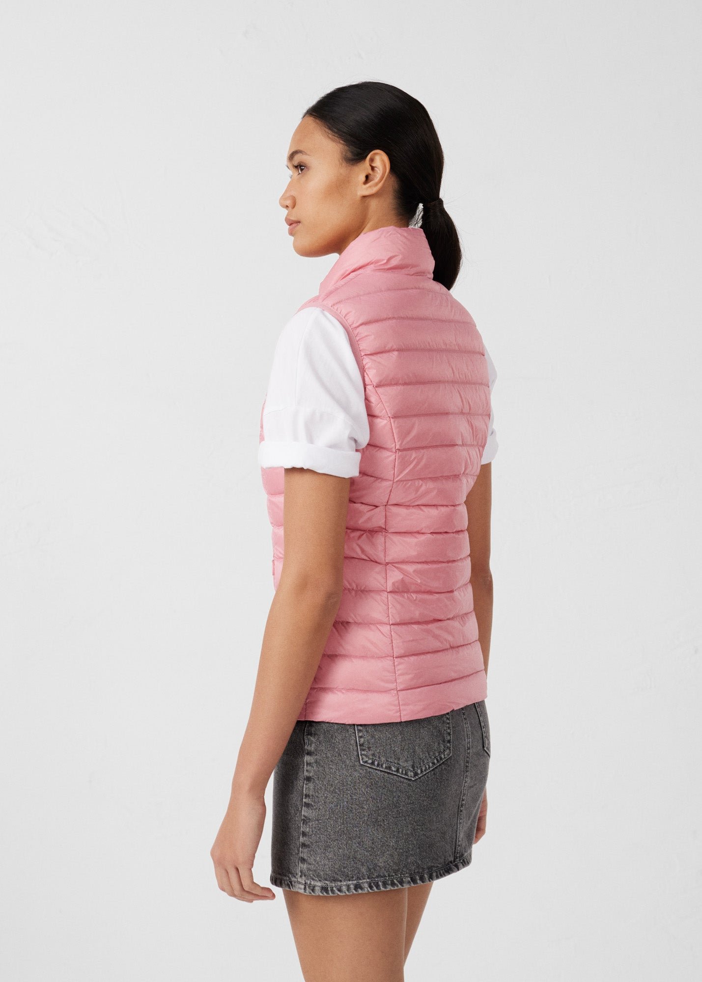 Sleeveless lightweight down vest seda JOTT Pink