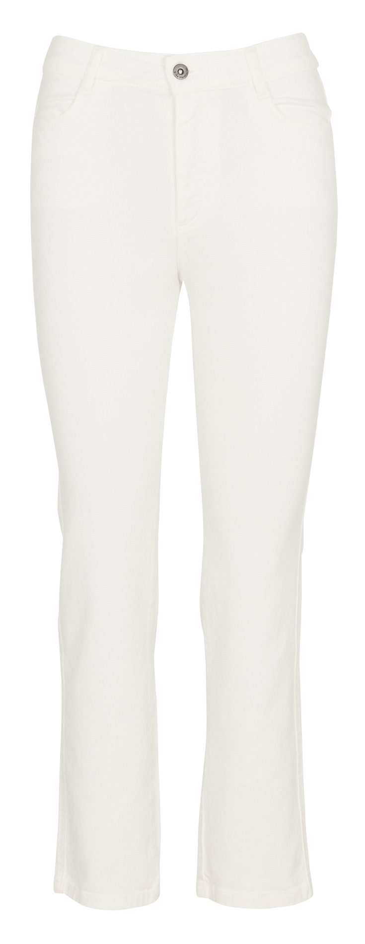 Straight organic cotton-blend jeans LA FEE MARABOUTEE White