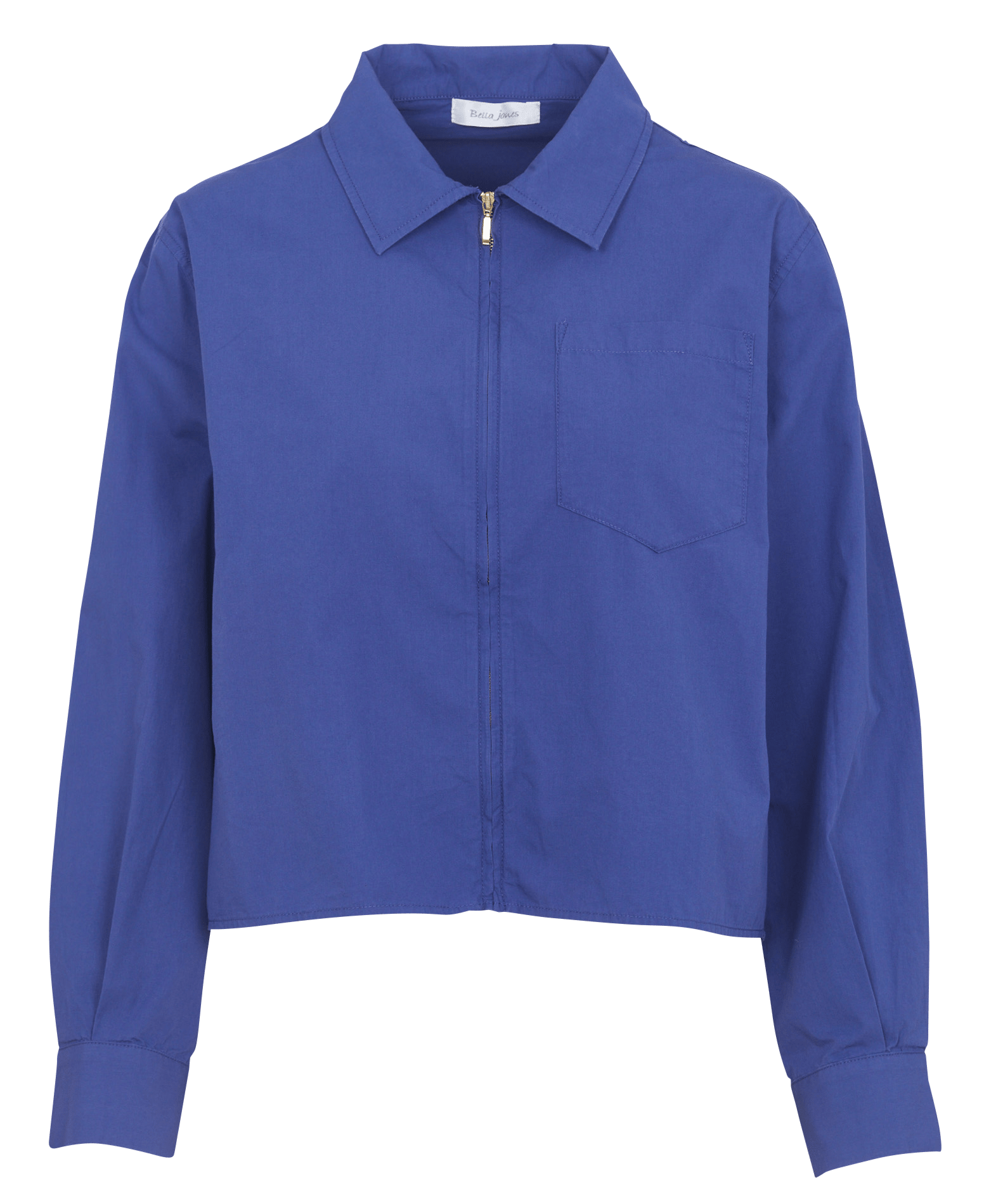 Short cotton poplin dress BELLA JONES Blue