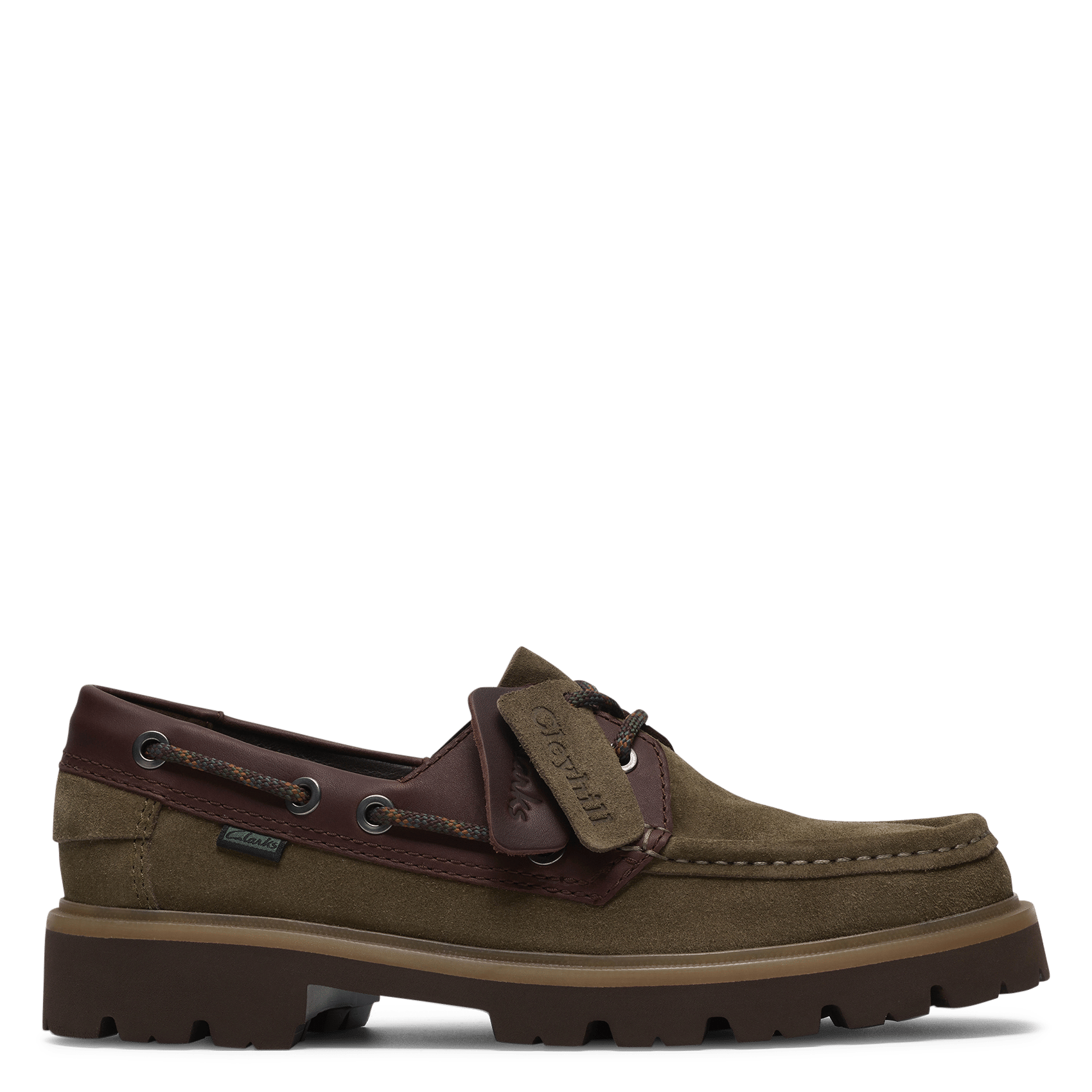 Suède bootschoenen CLARKS Groen