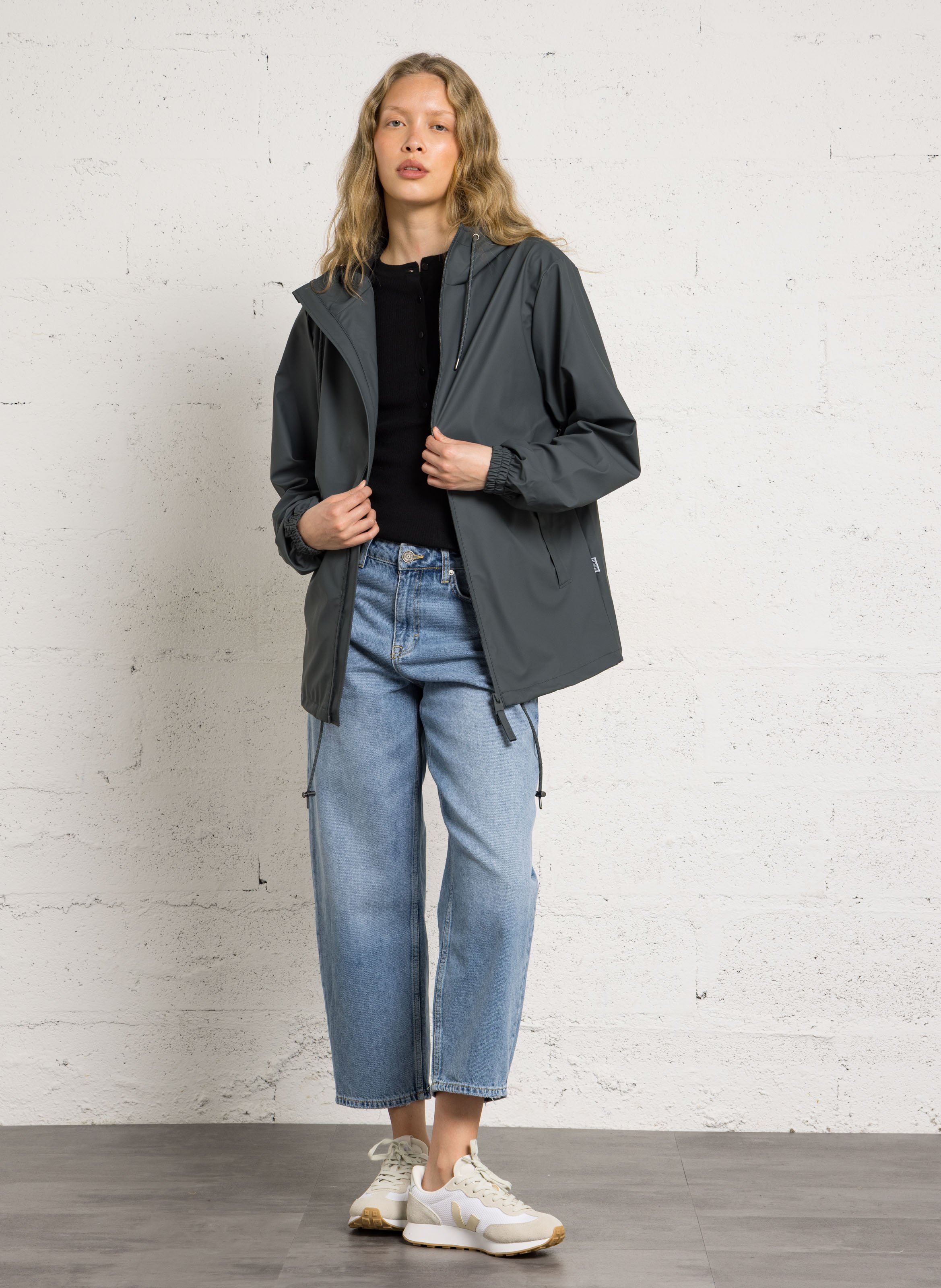 Katoenen parka met capuchon RAINS