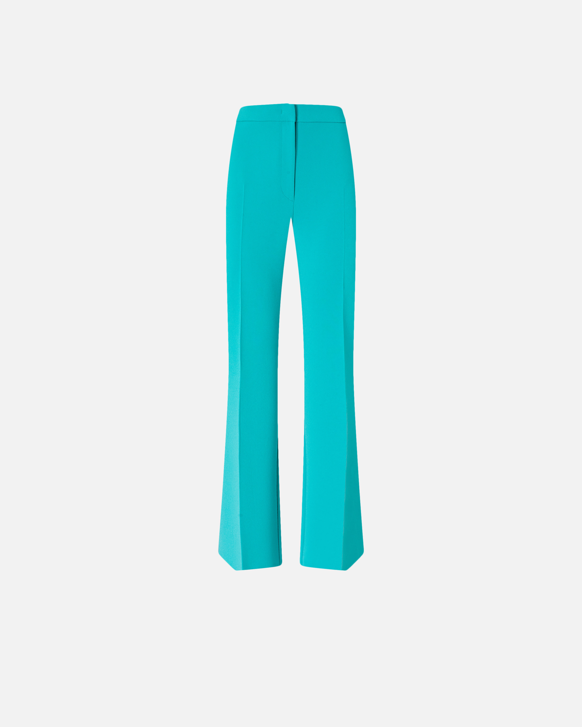Trousers with prominent pleats Green