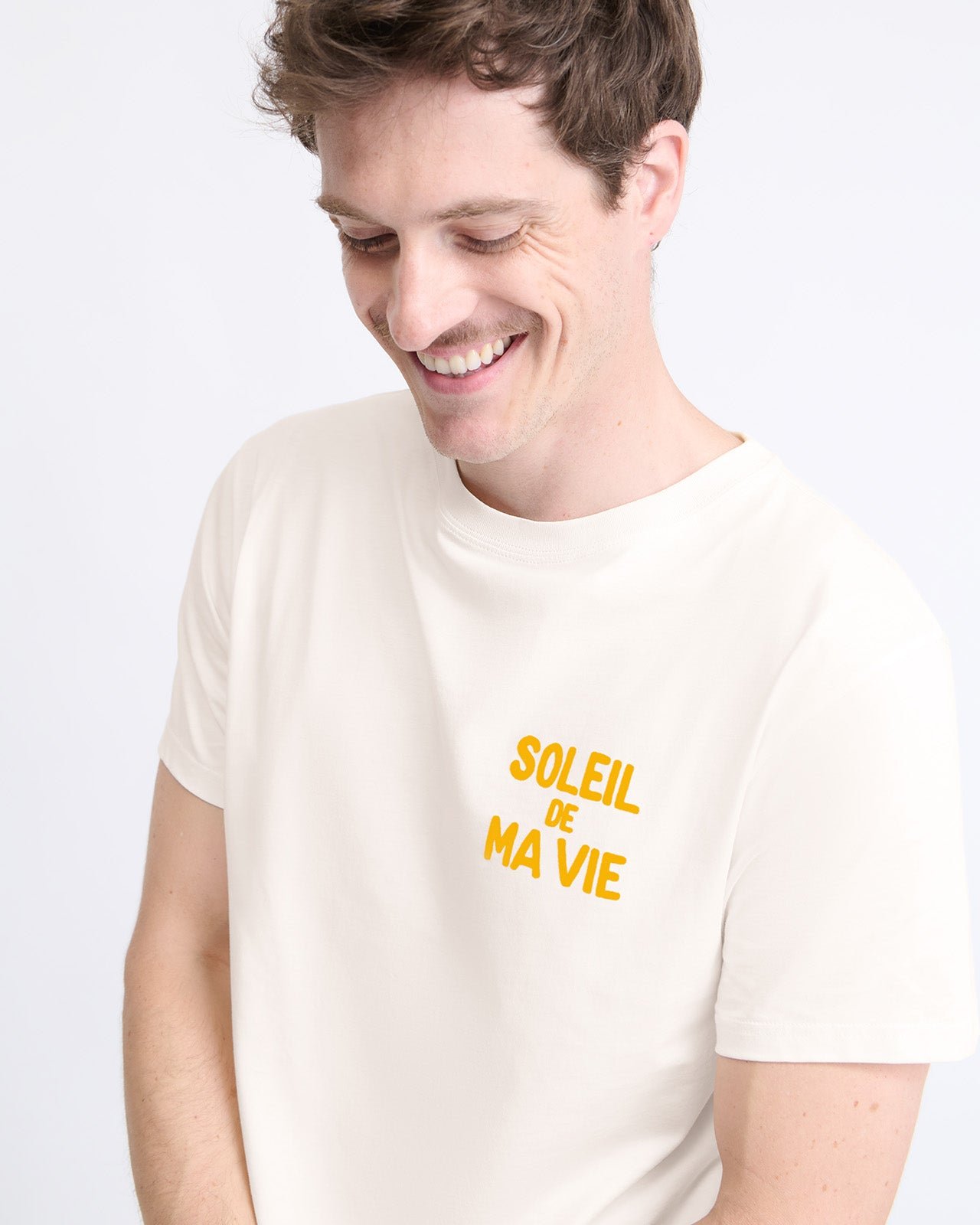 T-shirt imprimé velours soleil de ma vie EMOI EMOI Blanc