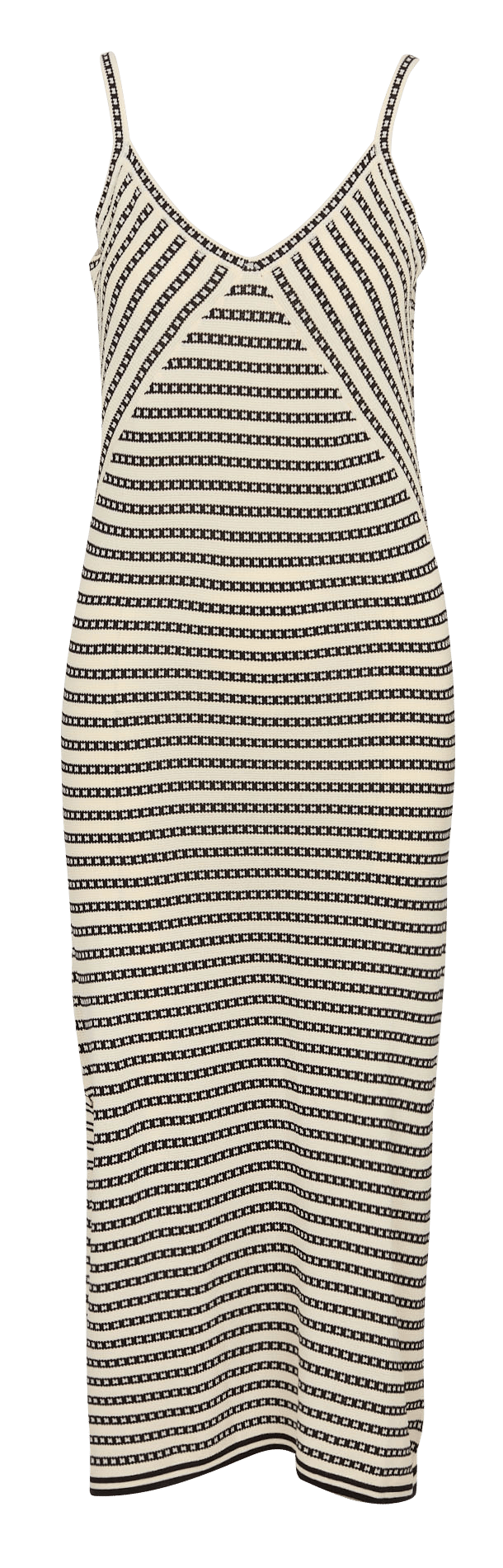 Robe midi col rond à rayures LE TEMPS DES CERISES Bleu