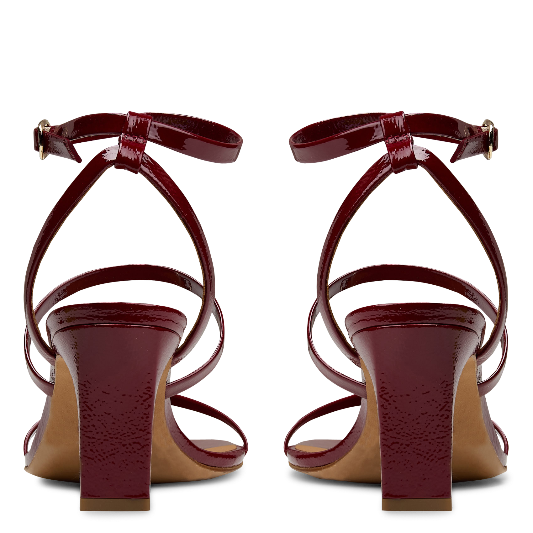 Flache Leder-Mules BOBBIES Rot