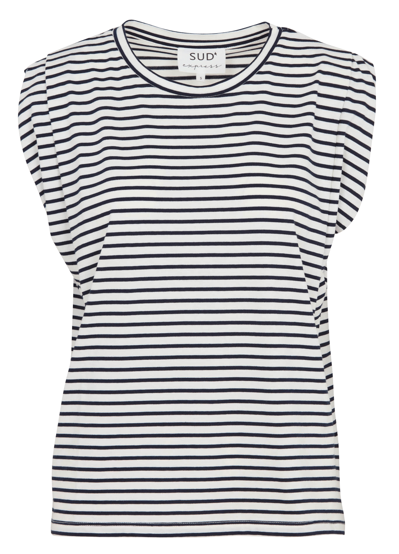 Rundhals-T-Shirt aus Baumwolle SUD EXPRESS Beige