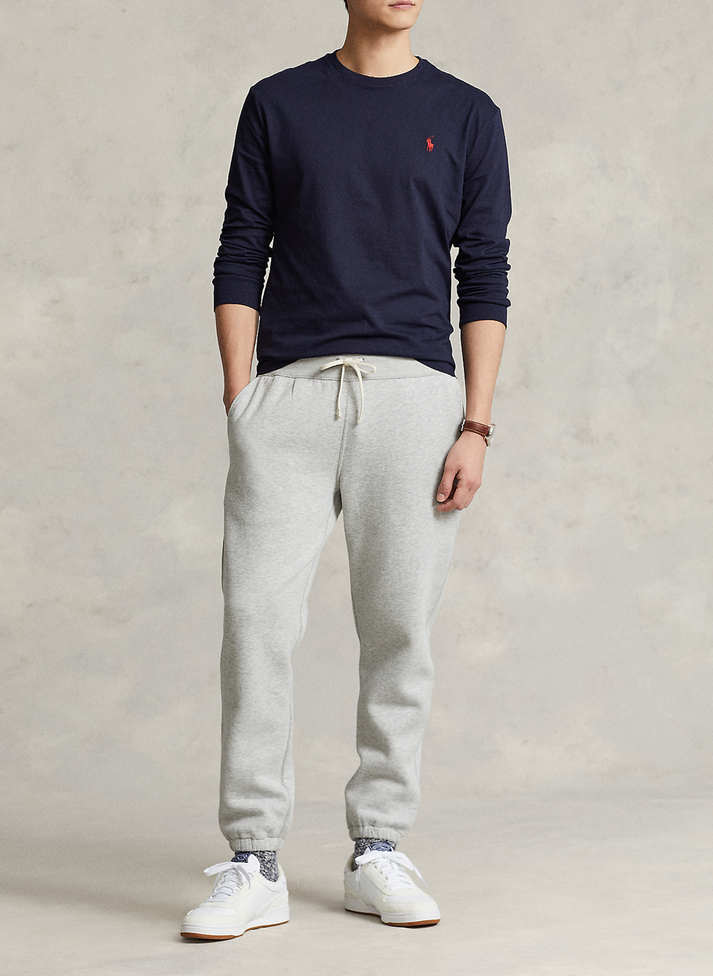 Langarm-T-Shirt mit Rundhalsausschnitt POLO RALPH LAUREN Blau