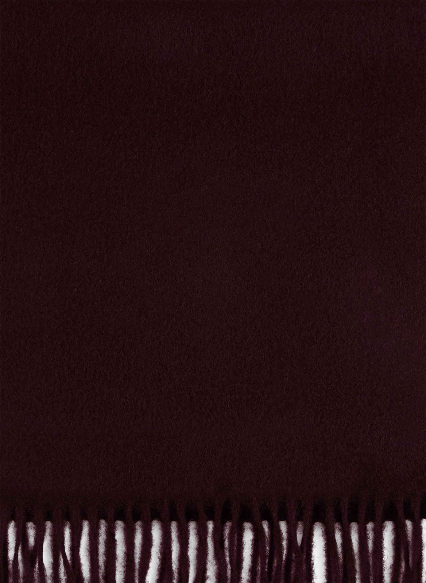 Solid scarf with fringed edges in cashmere SAISON 1865 Red