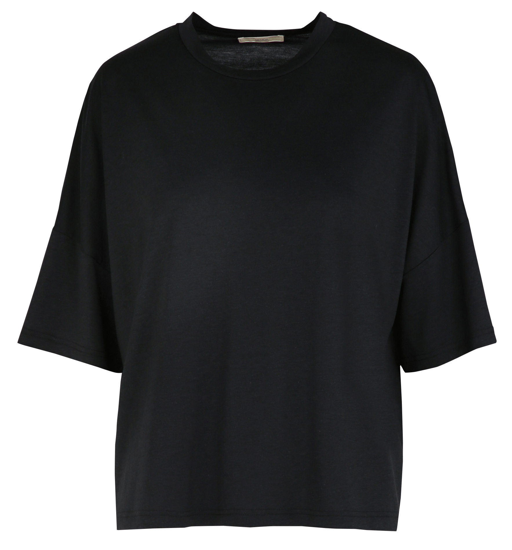 Tee-shirt oversize col rond SESSUN Noir