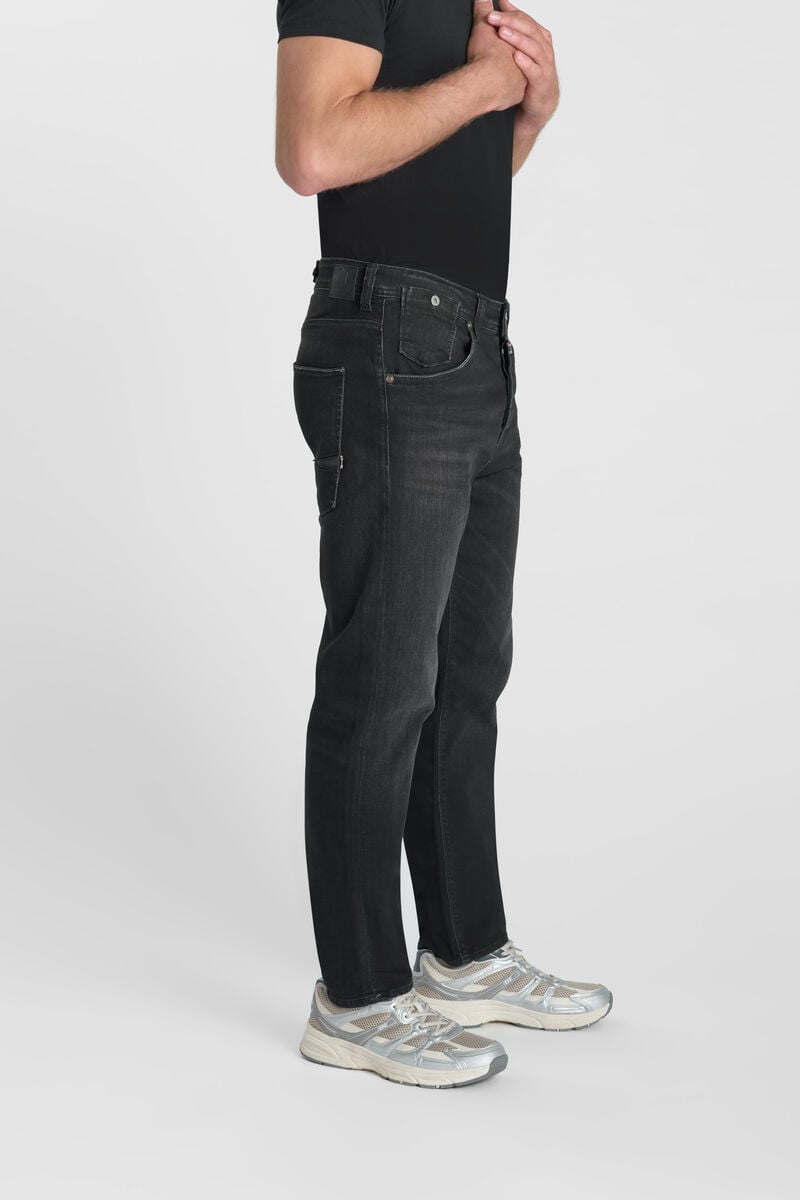 Loose jeans, wide, length 34 LE TEMPS DES CERISES Black