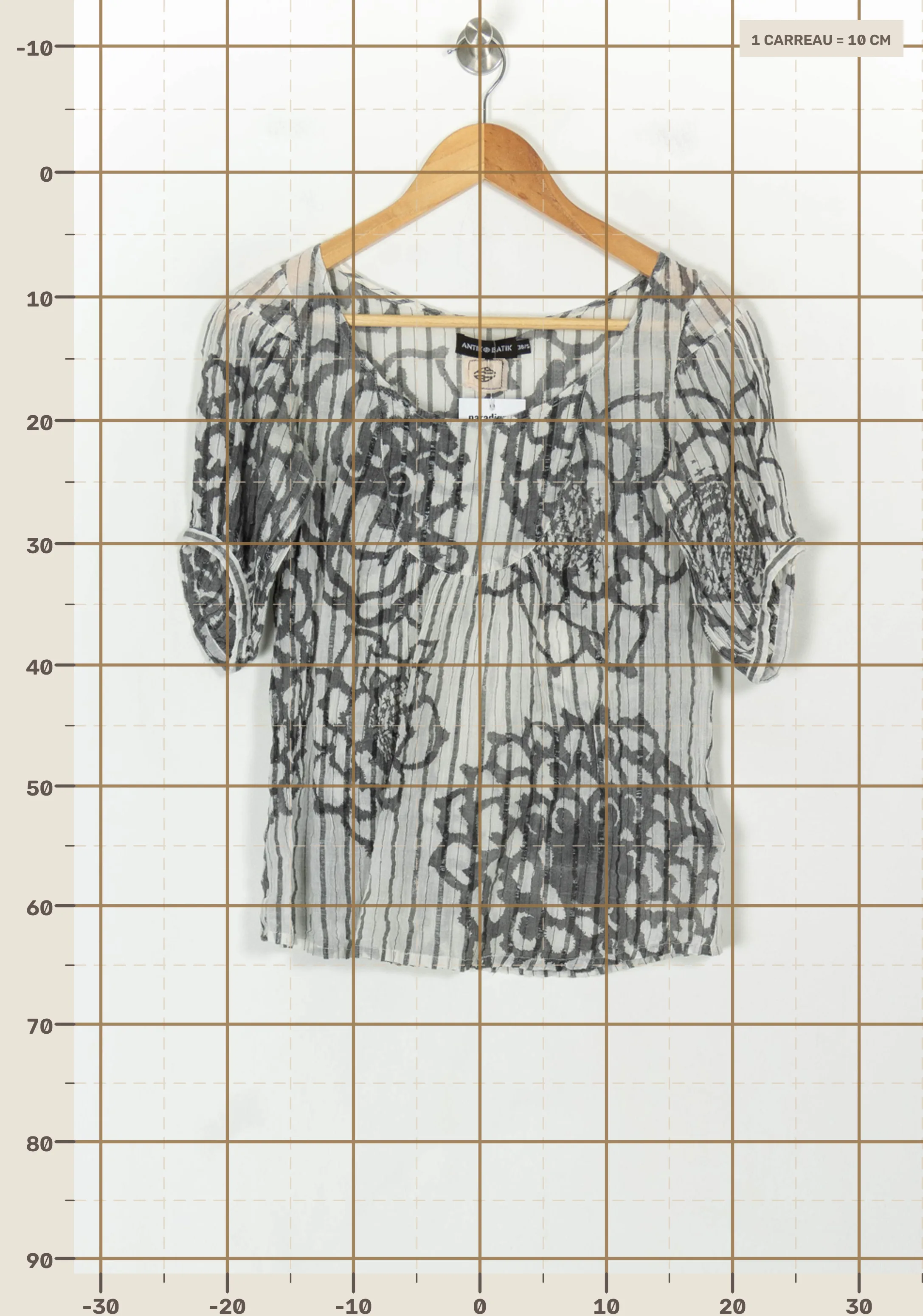 Blouse ANTIK BATIK - Seconde Main Grey