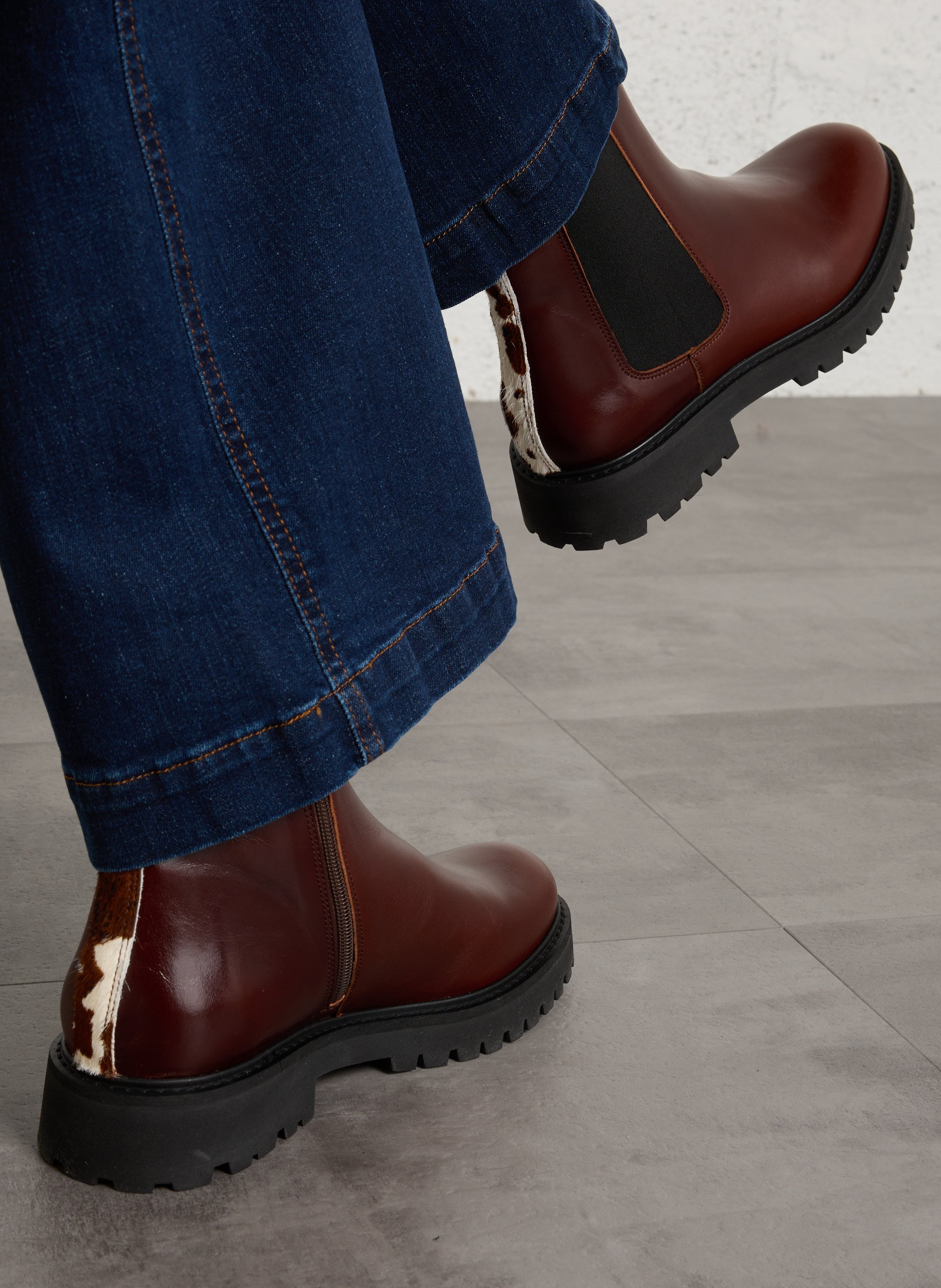 Lederstiefeletten MAISON TOUFET Mehrfarbig