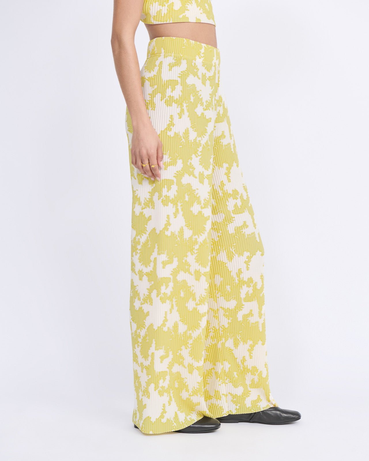 Floral print pants EMOI EMOI Green