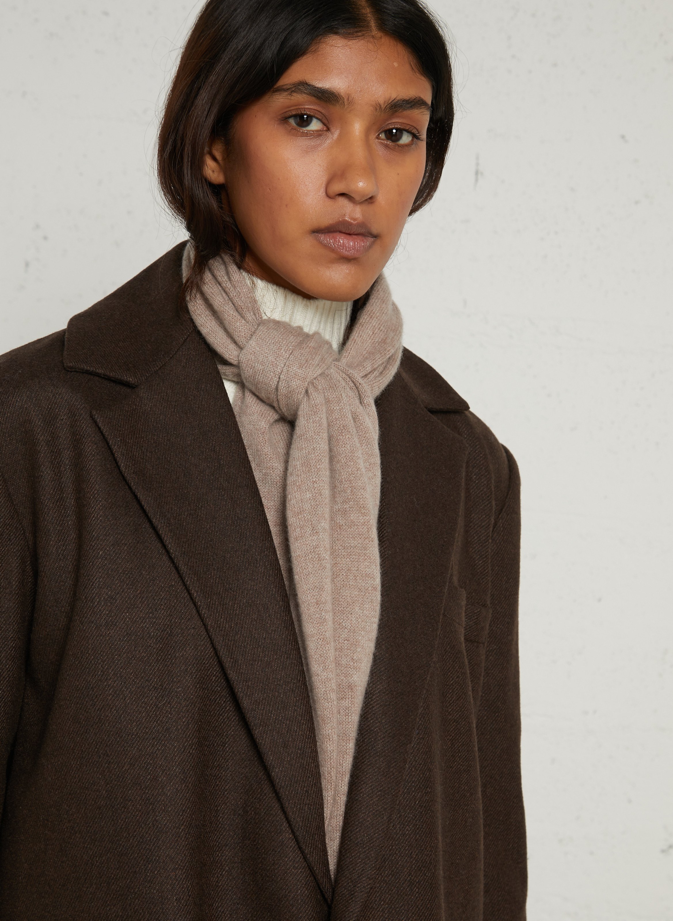 Sjaal van kasjmier SUD EXPRESS Beige