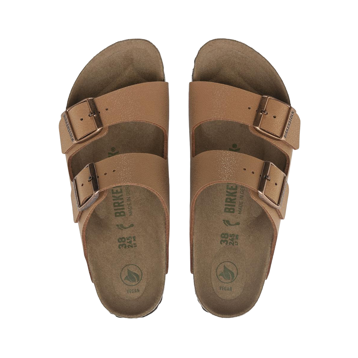 Faux leather sandals BIRKENSTOCK Brown