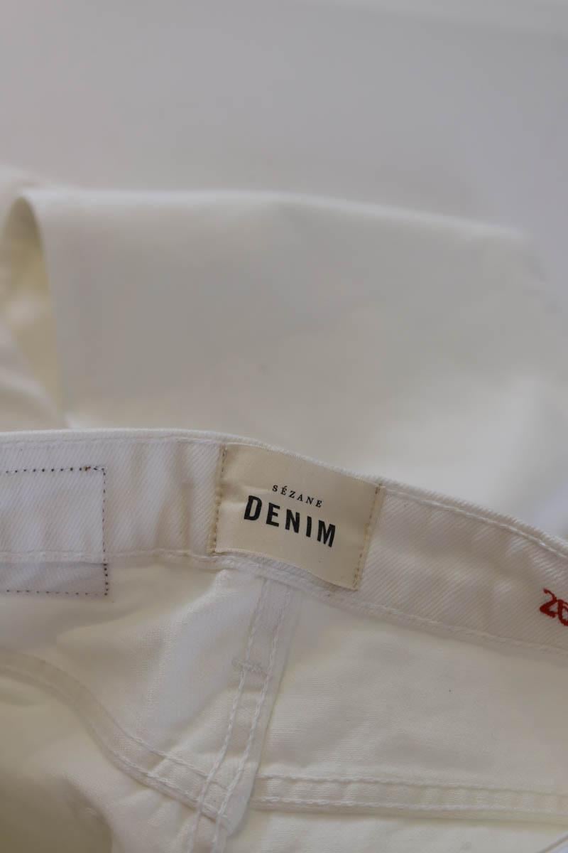 Cotton skinny jeans SEZANE - Seconde main White