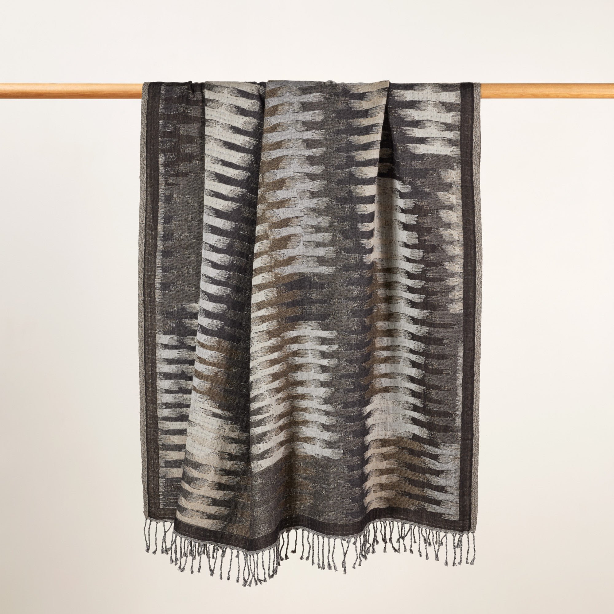 Plaid pure laine MADURA Gris