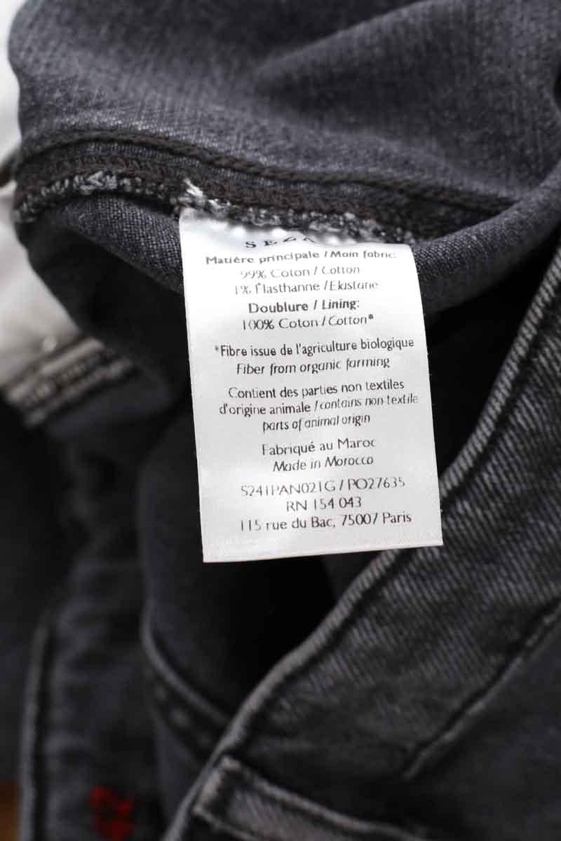 Cotton skinny jeans Black