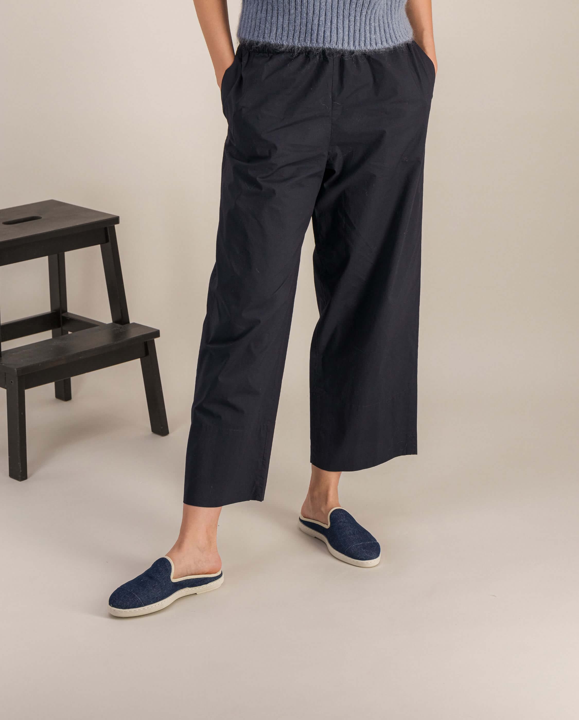 Women's denim mule, raw ANGARDE Blue