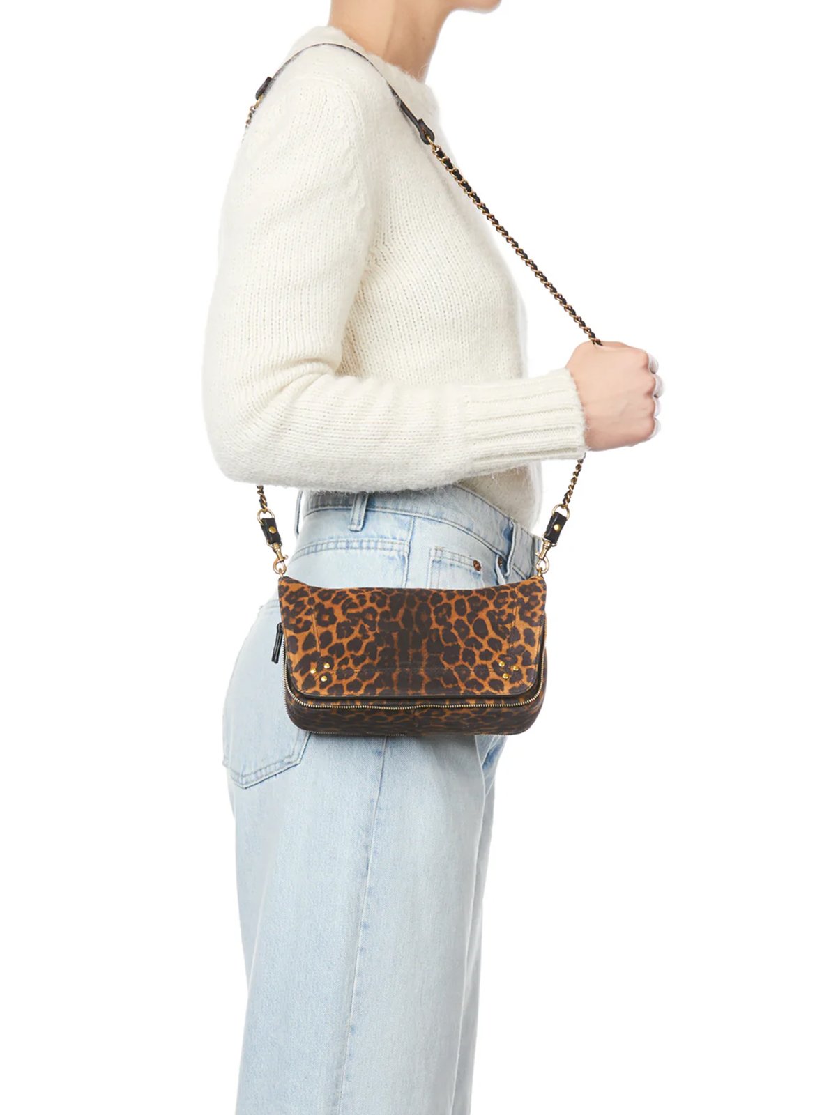 Leather shoulder bag JEROME DREYFUSS Brown