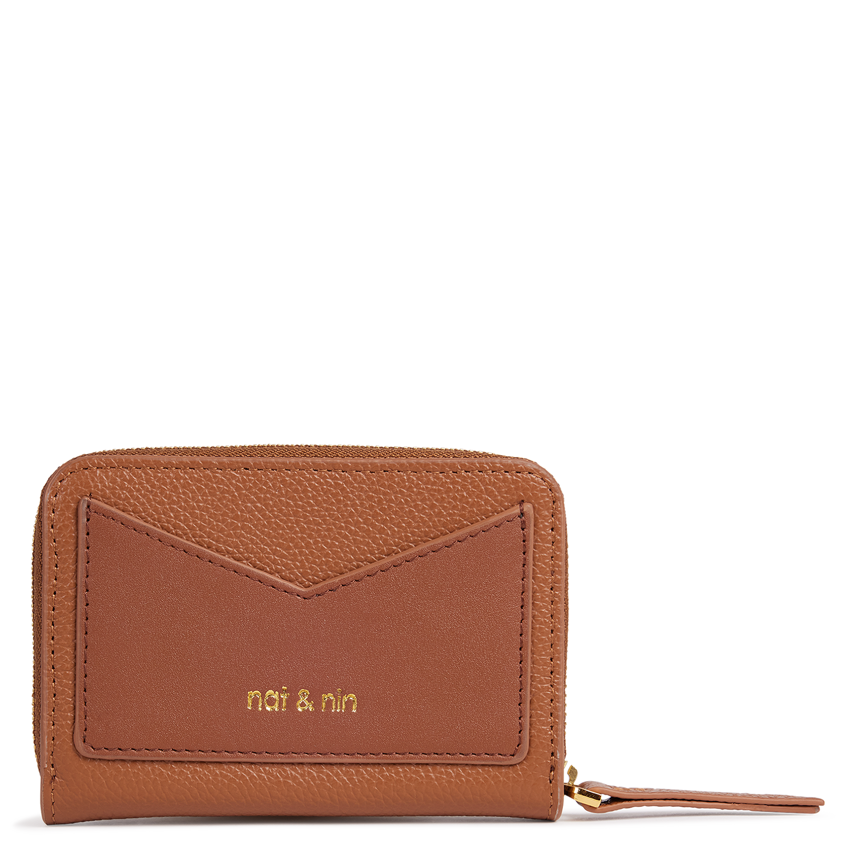 Porte monnaie en cuir NAT & NIN