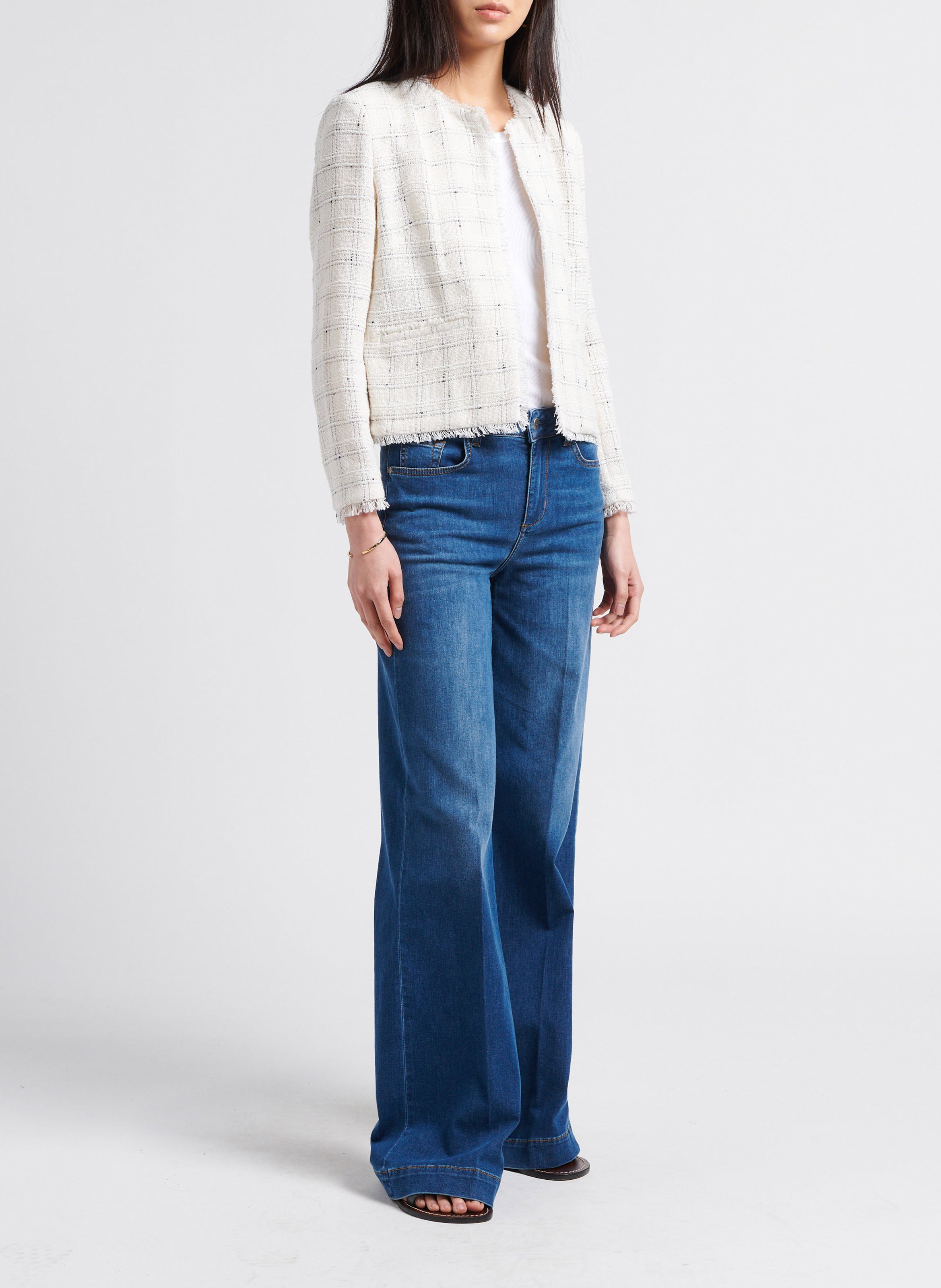 Straight Cut Jeans aus Baumwolle ACQUAVERDE Bleached Jeans