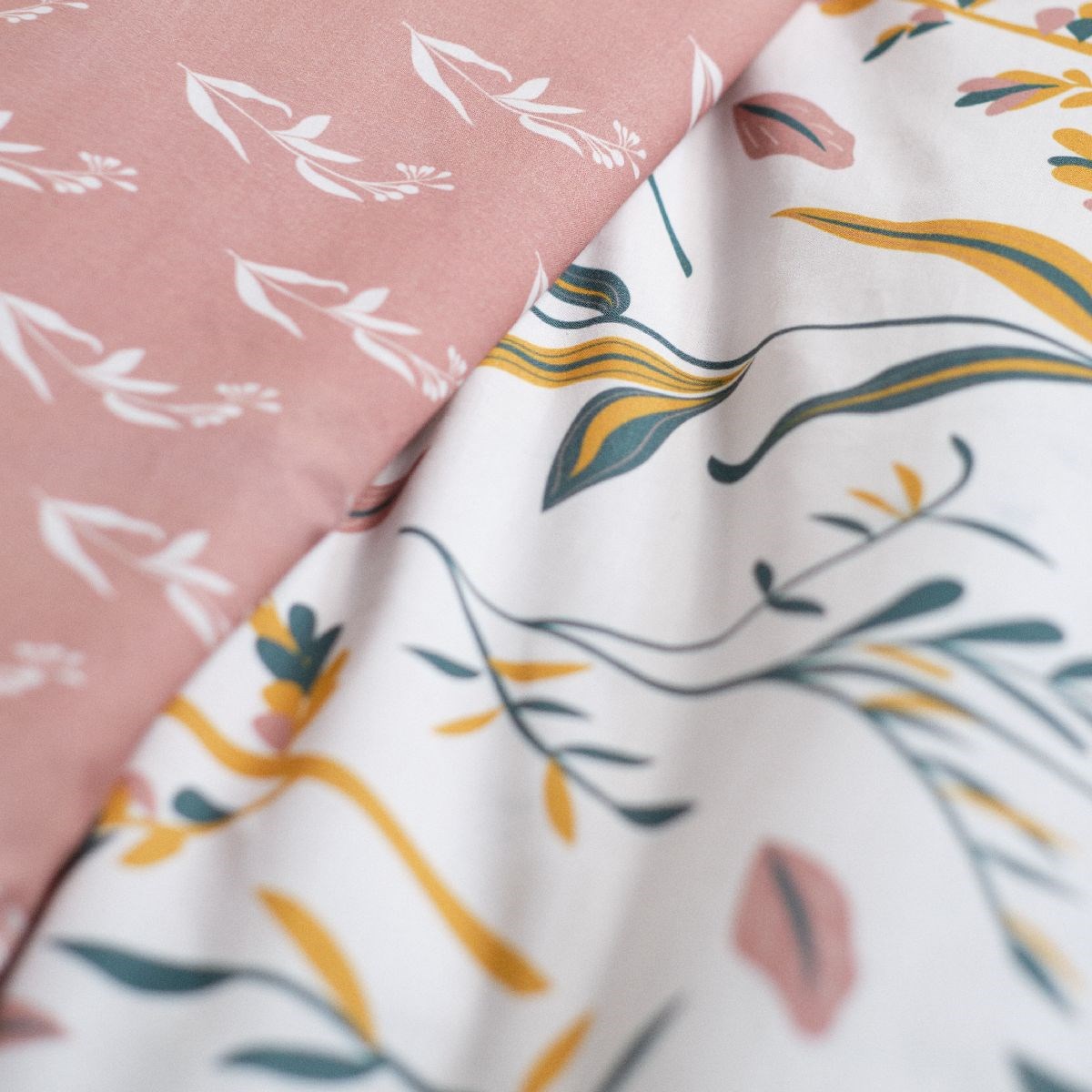 Printed cotton bedding set TODAY LINGE DE MAISON Pink