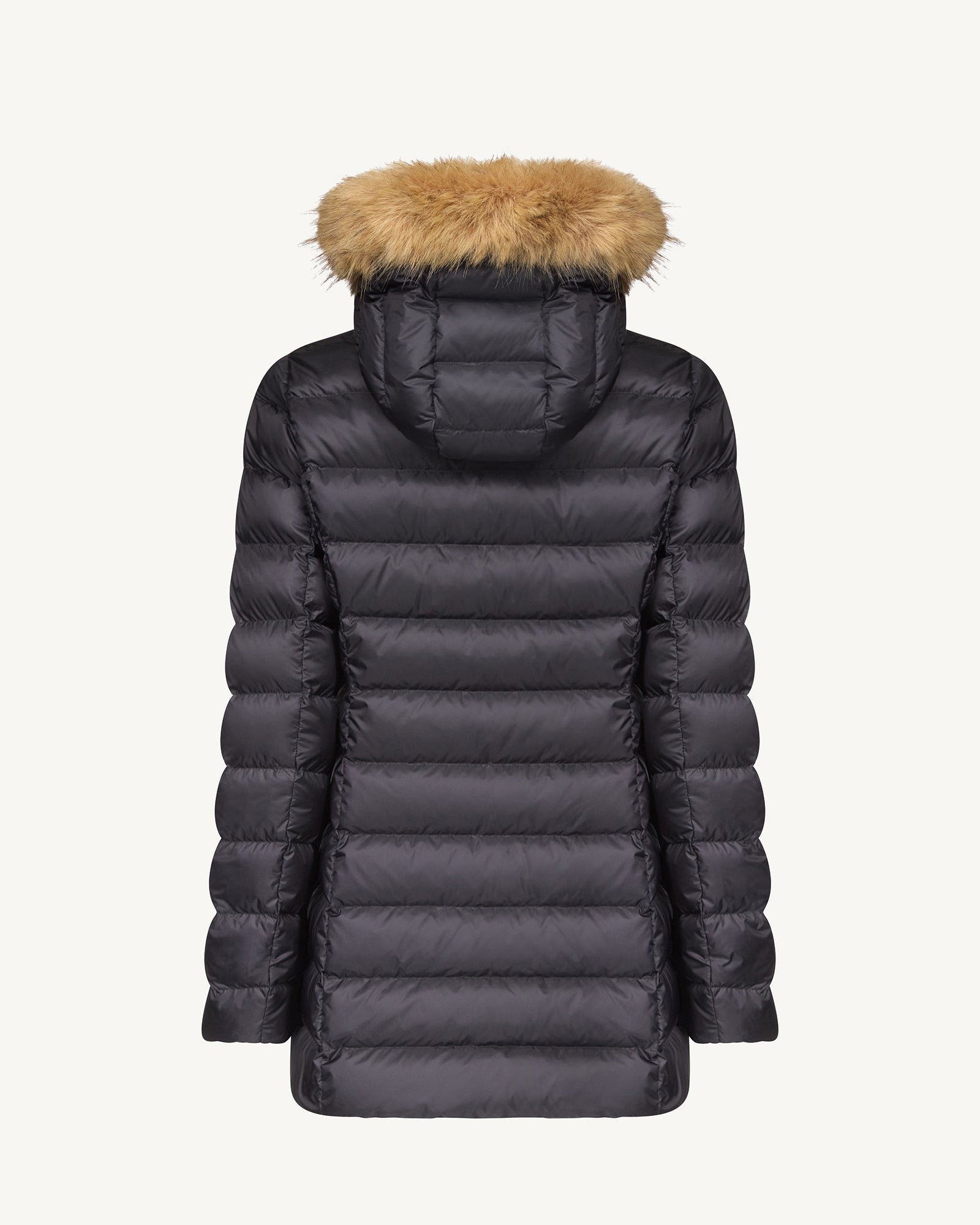 Mid-length puffer coat for extreme cold in pearl JOTT Black