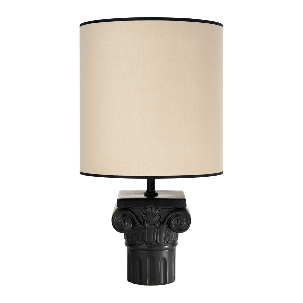 Ceramic lamp base BLANC D'IVOIRE Black