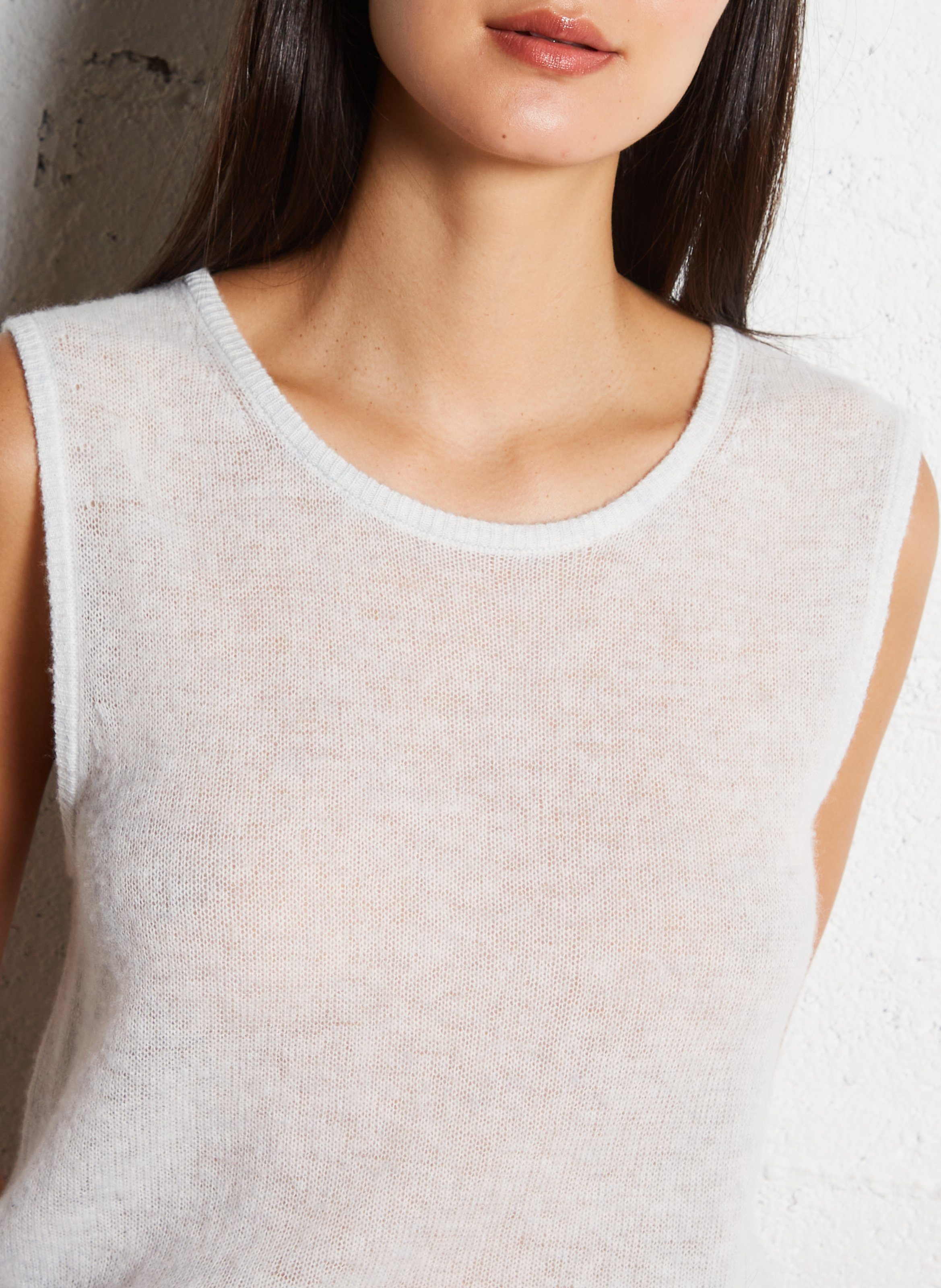 Mouwloze trui - wolblend AMERICAN VINTAGE Grijs