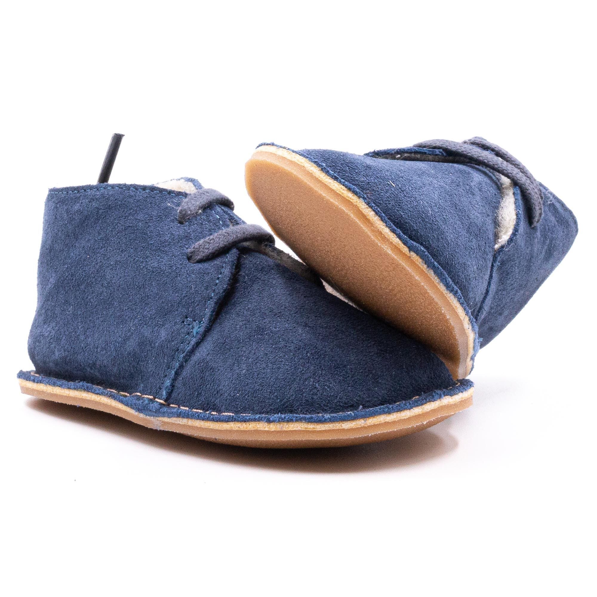 Baby lined slipper Boni & Sidonie Blue