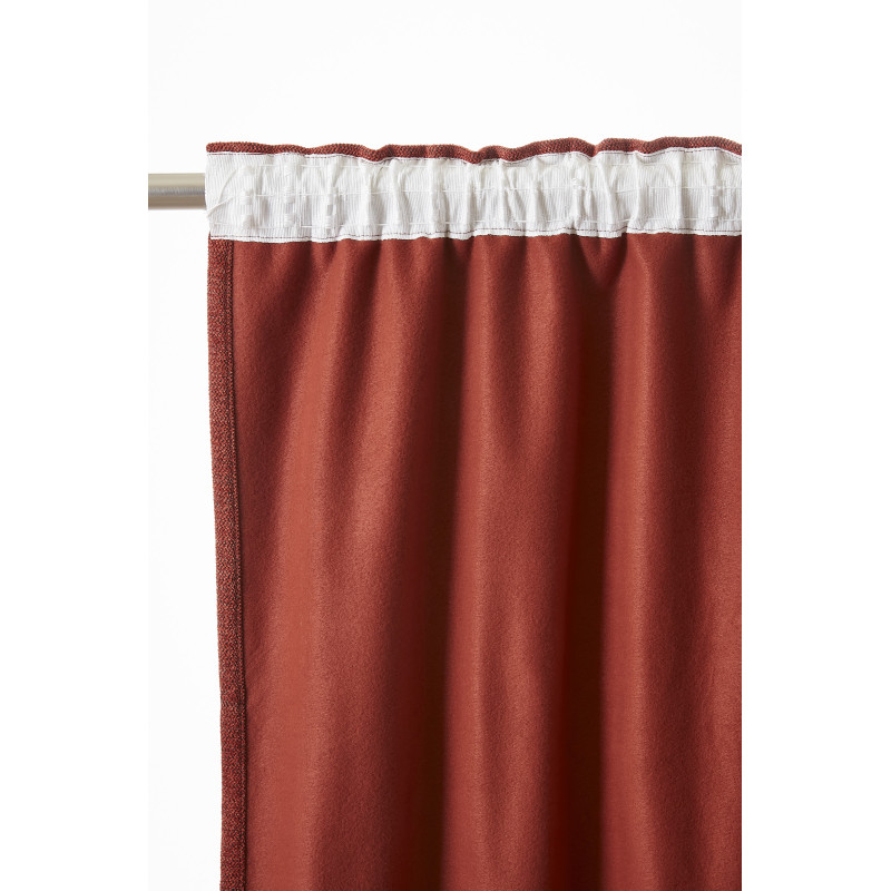 Blackout and Thermal Curtains L'EFFET PAPILLON Red