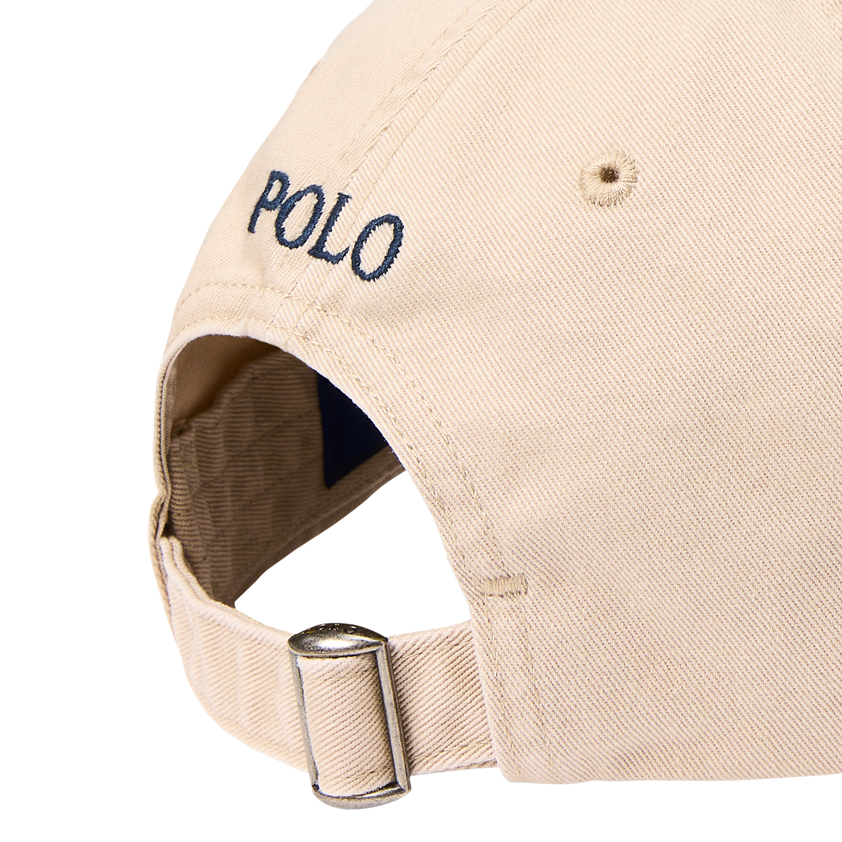 Casquette logo brodé en coton POLO RALPH LAUREN Beige