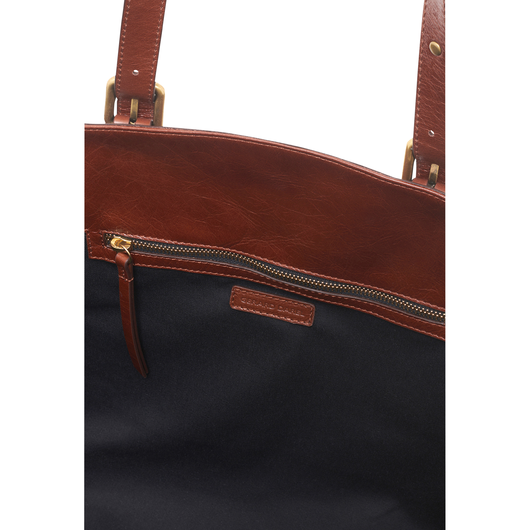 Leren shopper GERARD DAREL Bruin