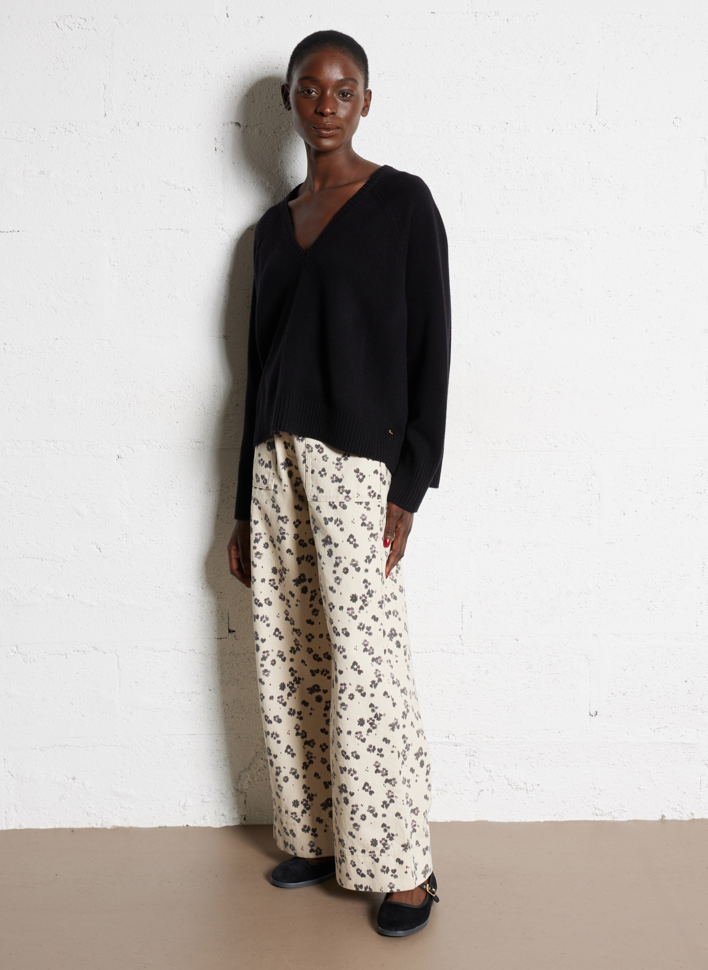 Oversized sweater DES PETITS HAUTS Black