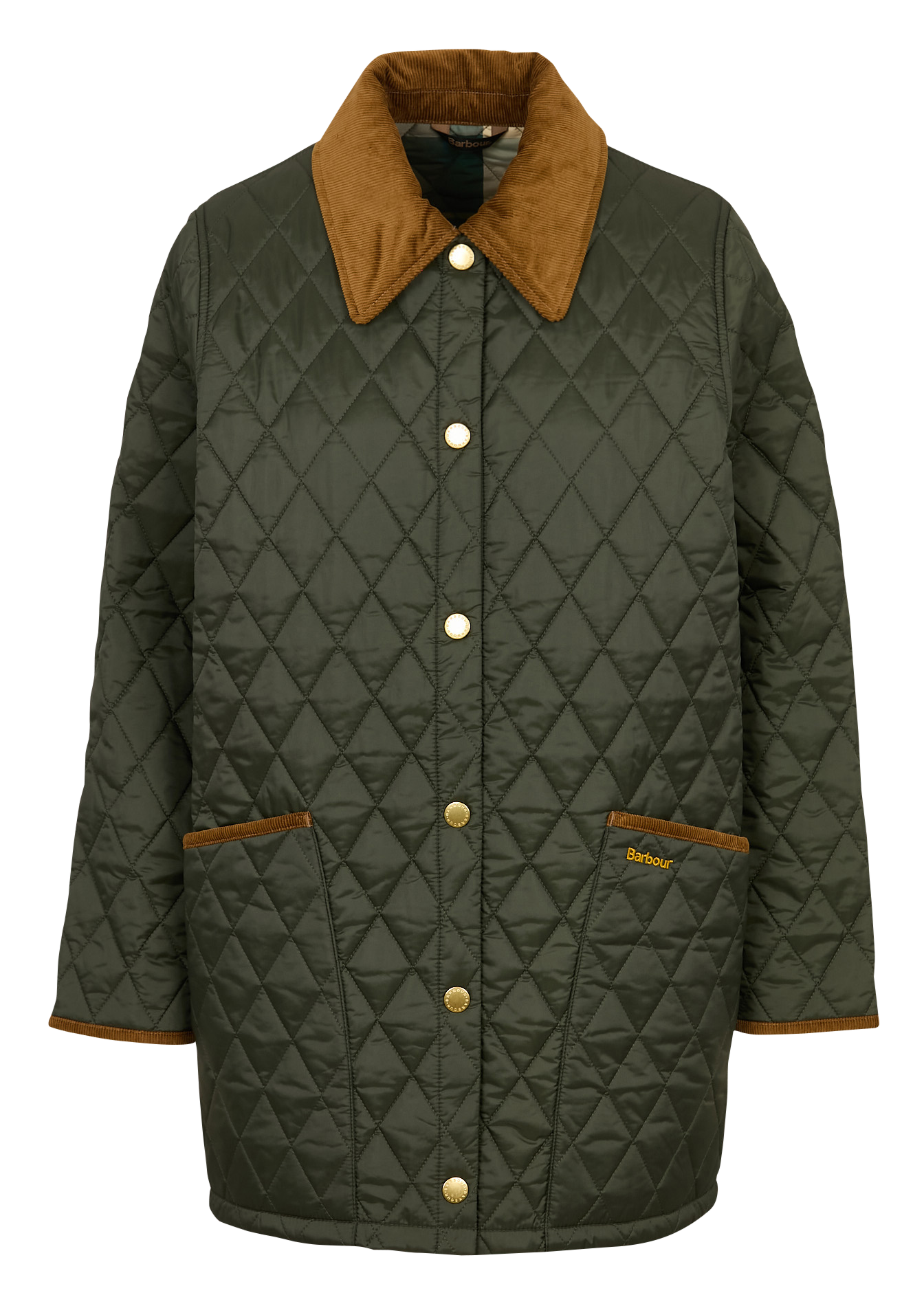 Blouson matelassé col classique  BARBOUR Vert