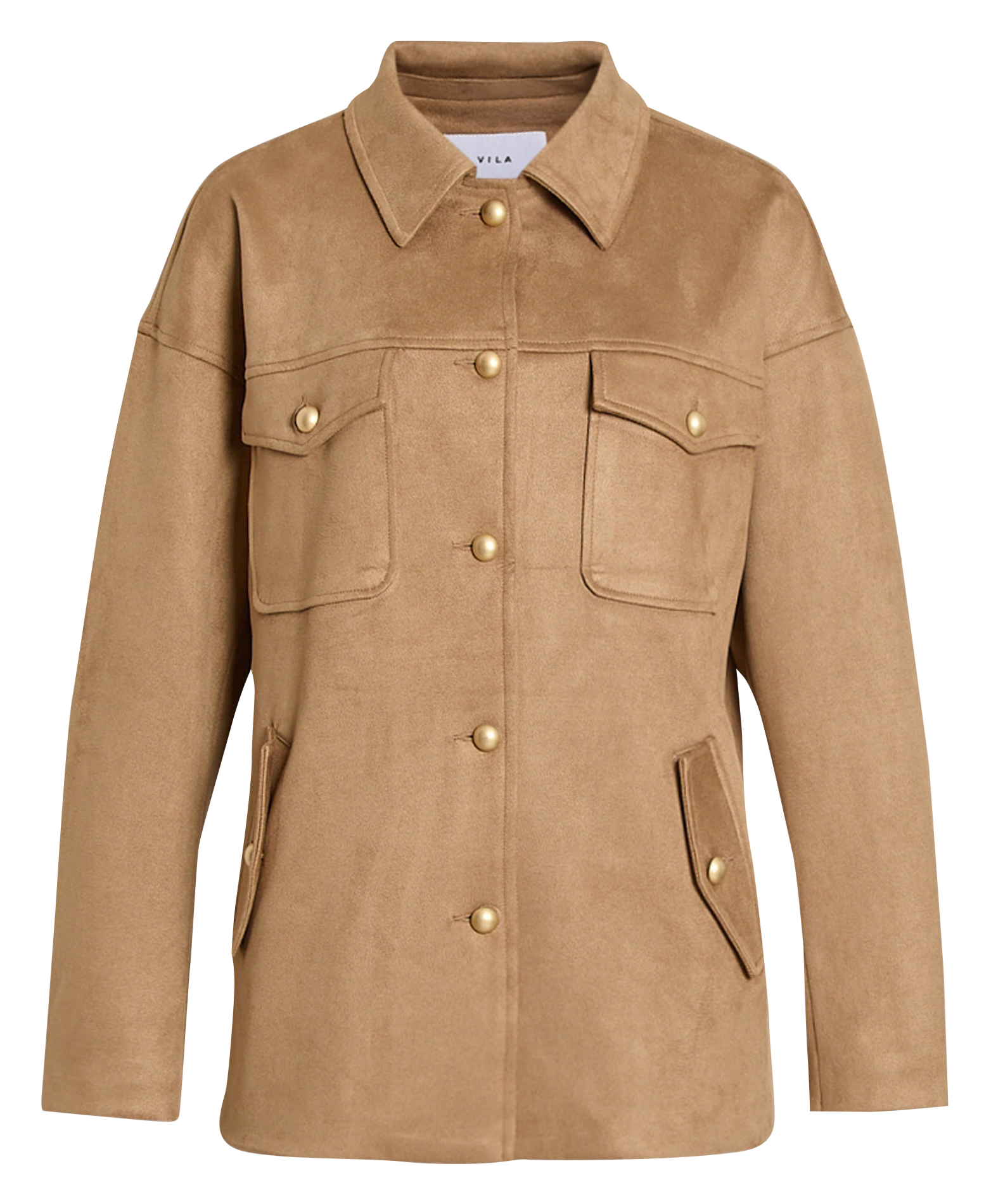 Manteau col classique  VILA Marron