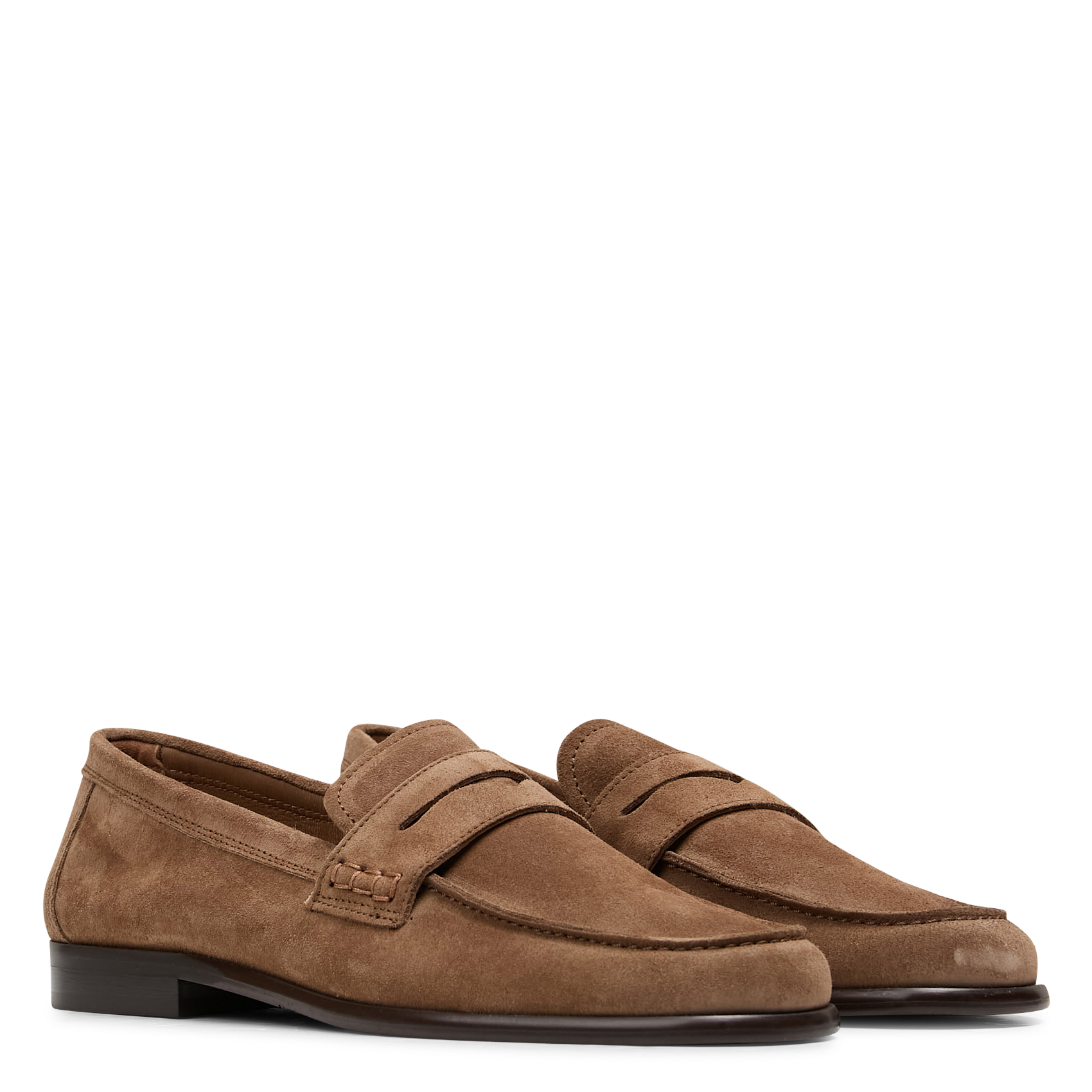 Solid suede leather moccasins MELLOW YELLOW Brown