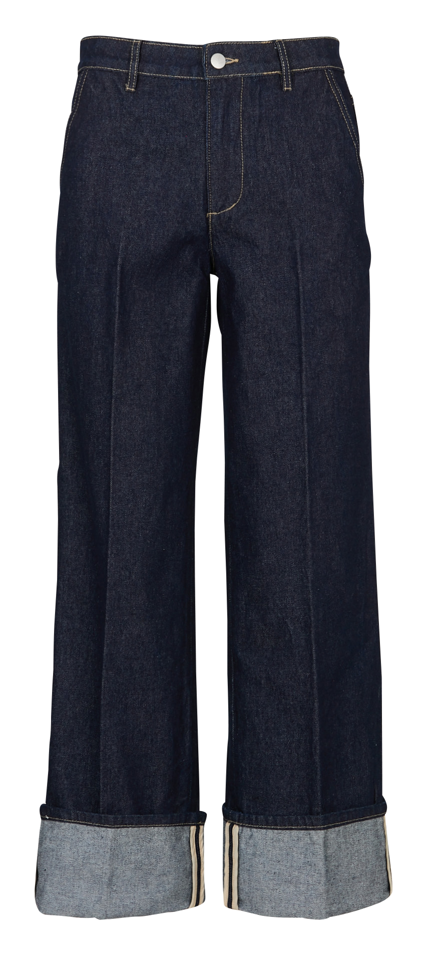 Jean large en coton ROUGE EDIT Bleu