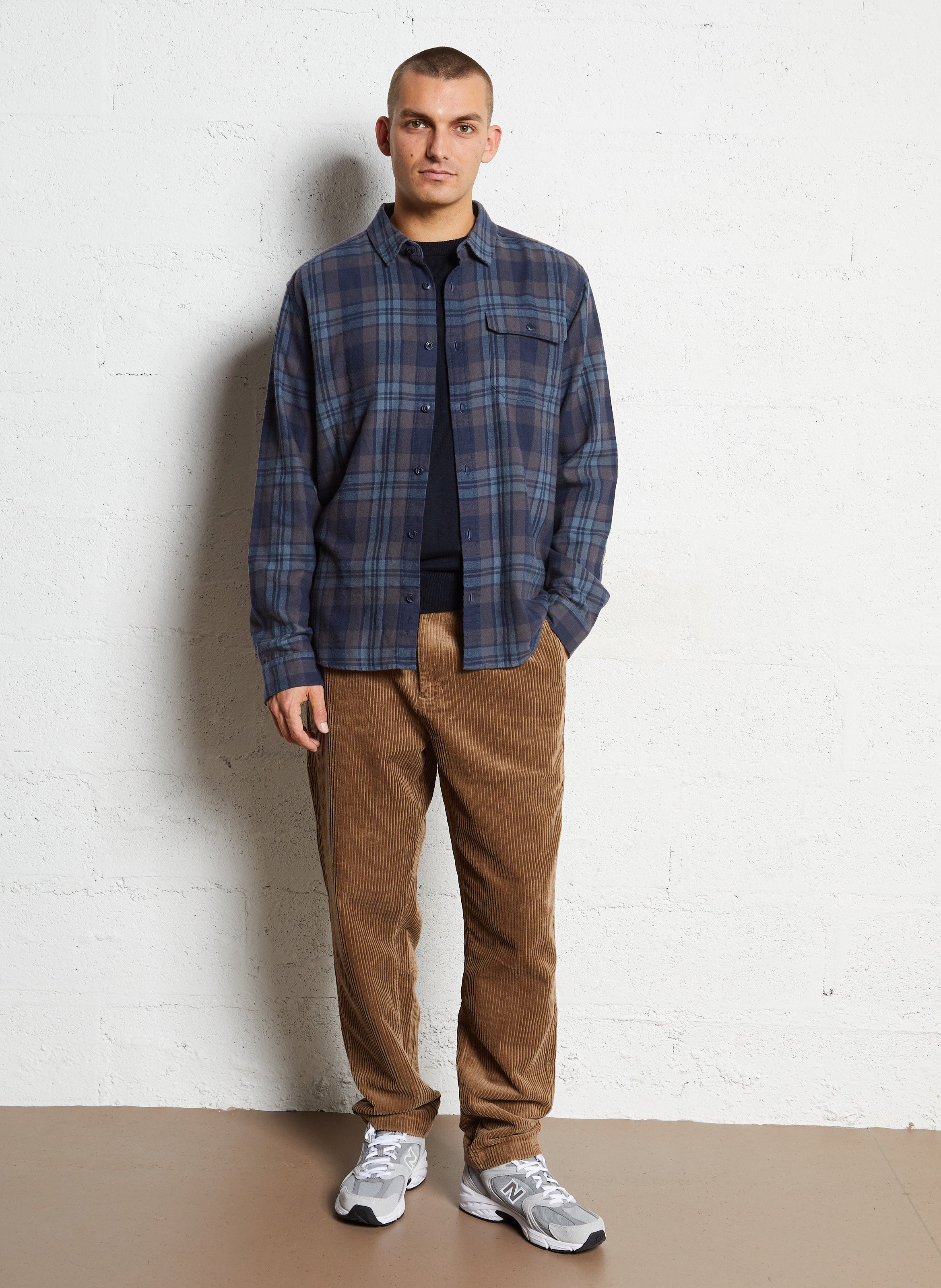 Cotton shirt with classic collar PATAGONIA Blue