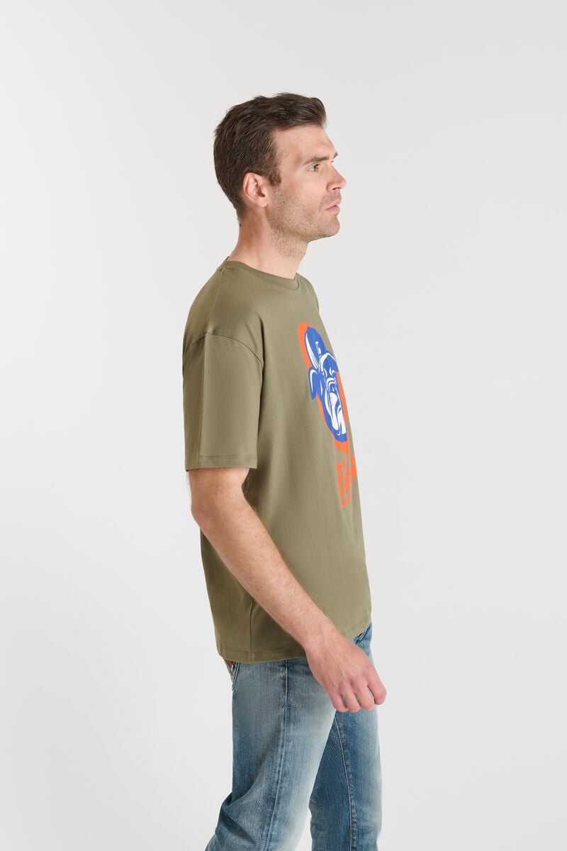 Tommy Badge T-shirt LE TEMPS DES CERISES Khaki