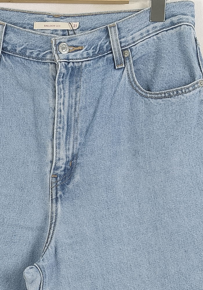 Cropped slim jeans with studs LEVI'S - Seconde main Blue